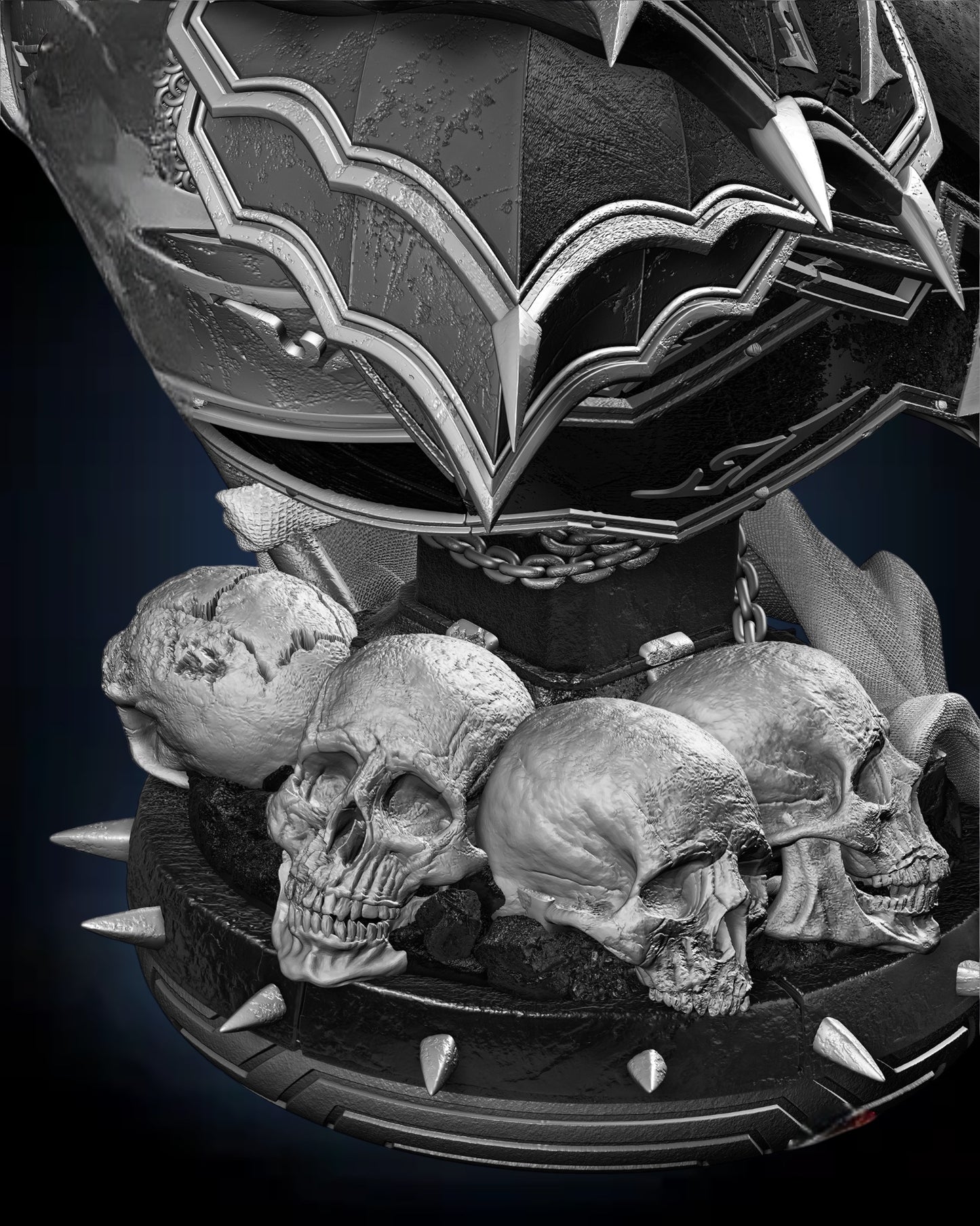Merciless Portrait Bust — APEX Dark Knight Edition | Obsidian Guild Studio