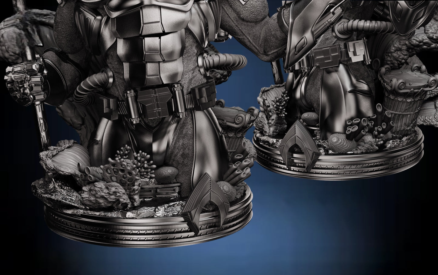 Black Manta Bust — APEX Abyssal Conqueror Edition | Obsidian Guild Studio