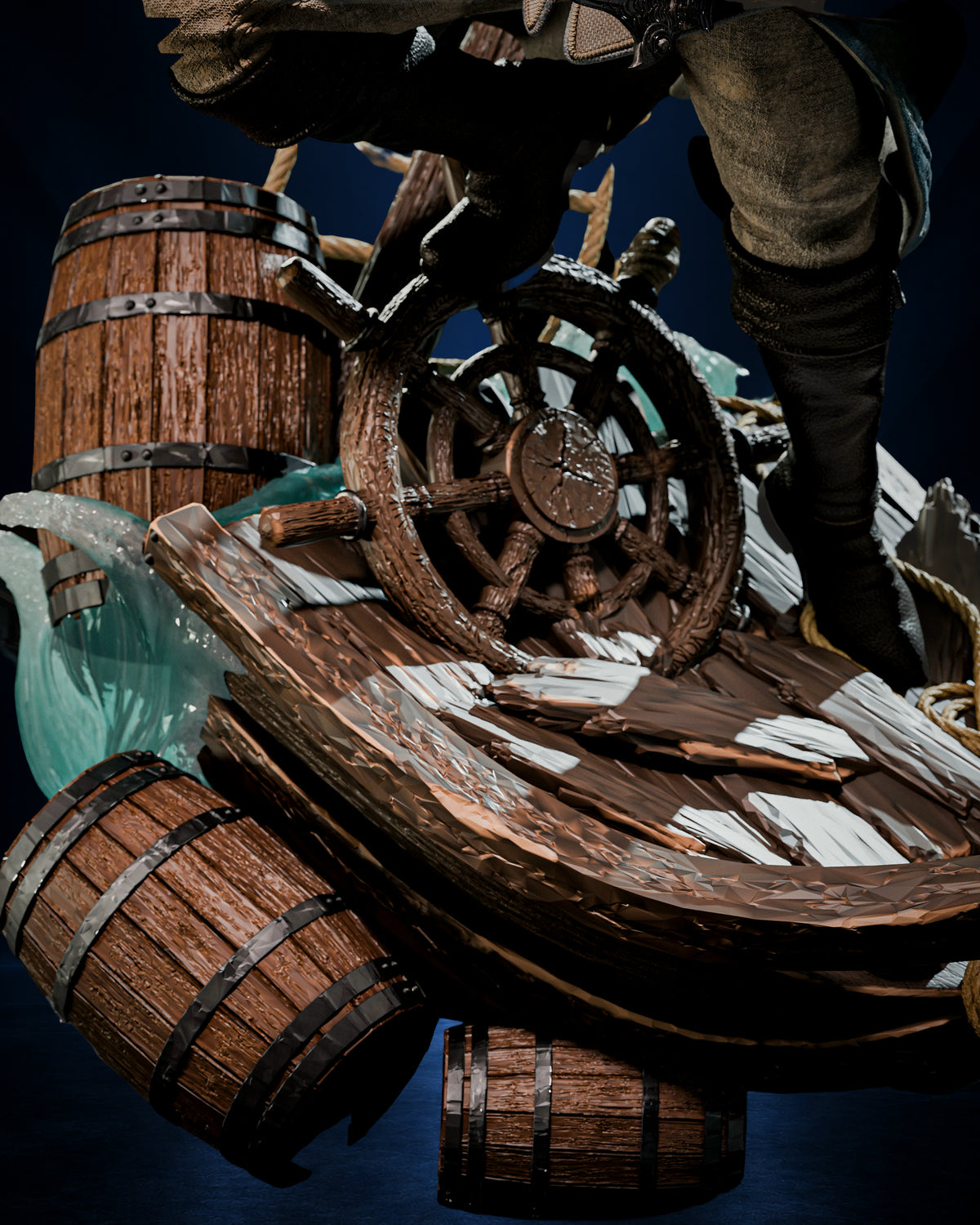 Police Chase — Edward Kenway Shipwreck Diorama