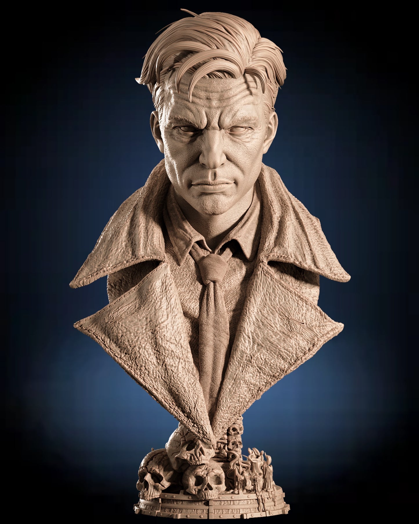 Constantine Bust — APEX Occult Noir Edition | Obsidian Guild Studio