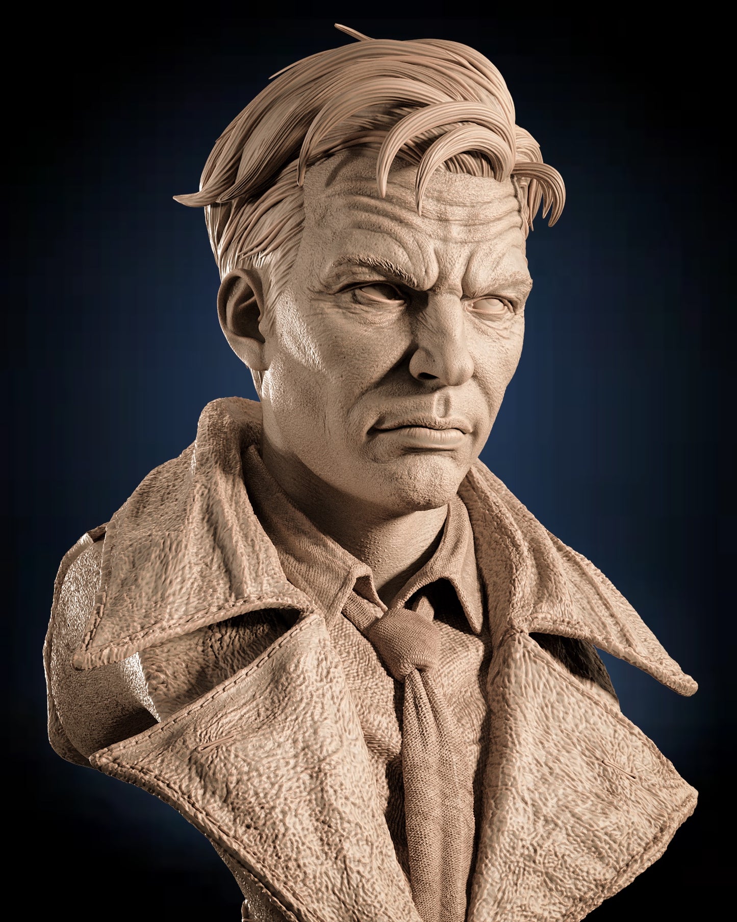 Constantine Bust — APEX Occult Noir Edition | Obsidian Guild Studio