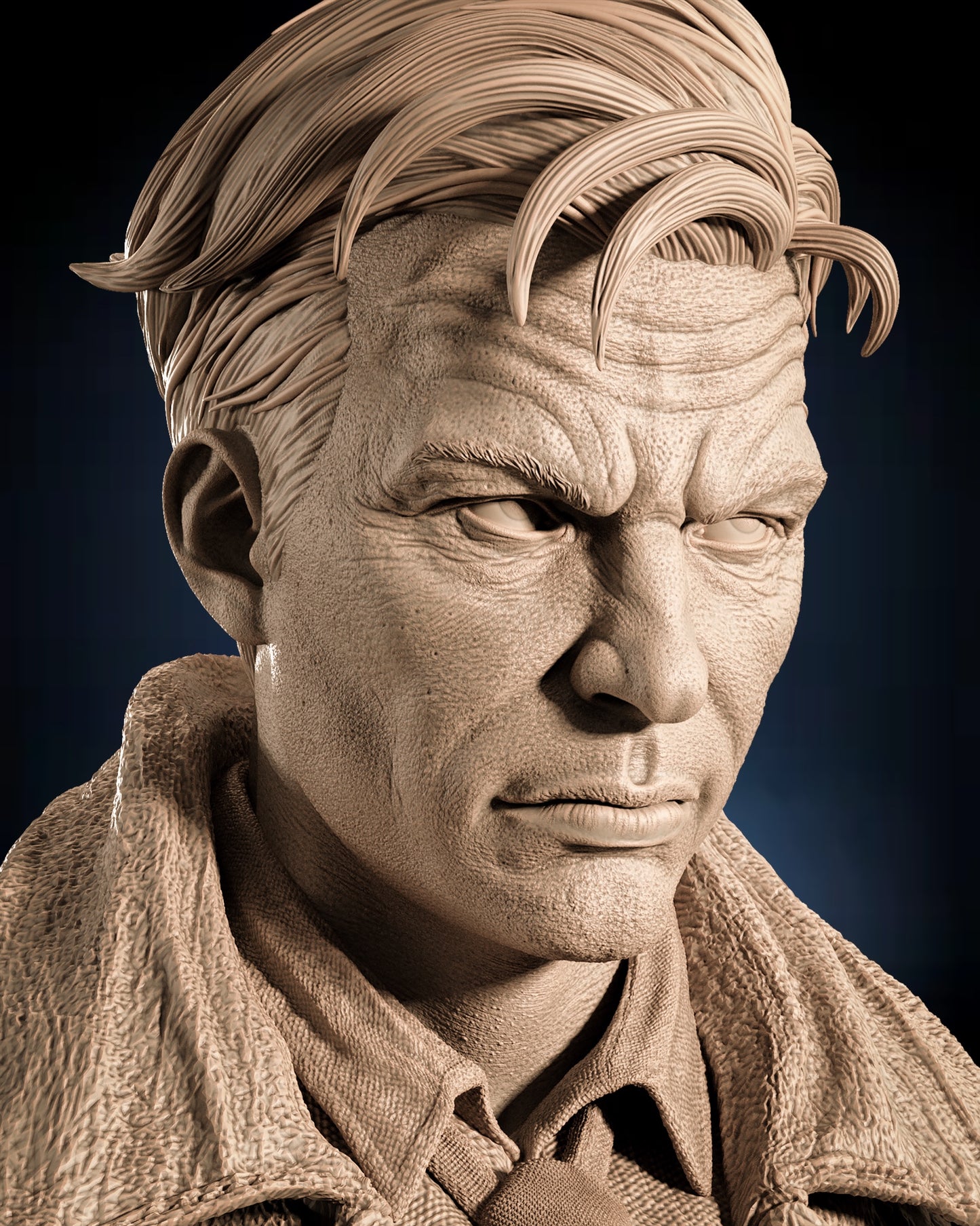 Constantine Bust — APEX Occult Noir Edition | Obsidian Guild Studio