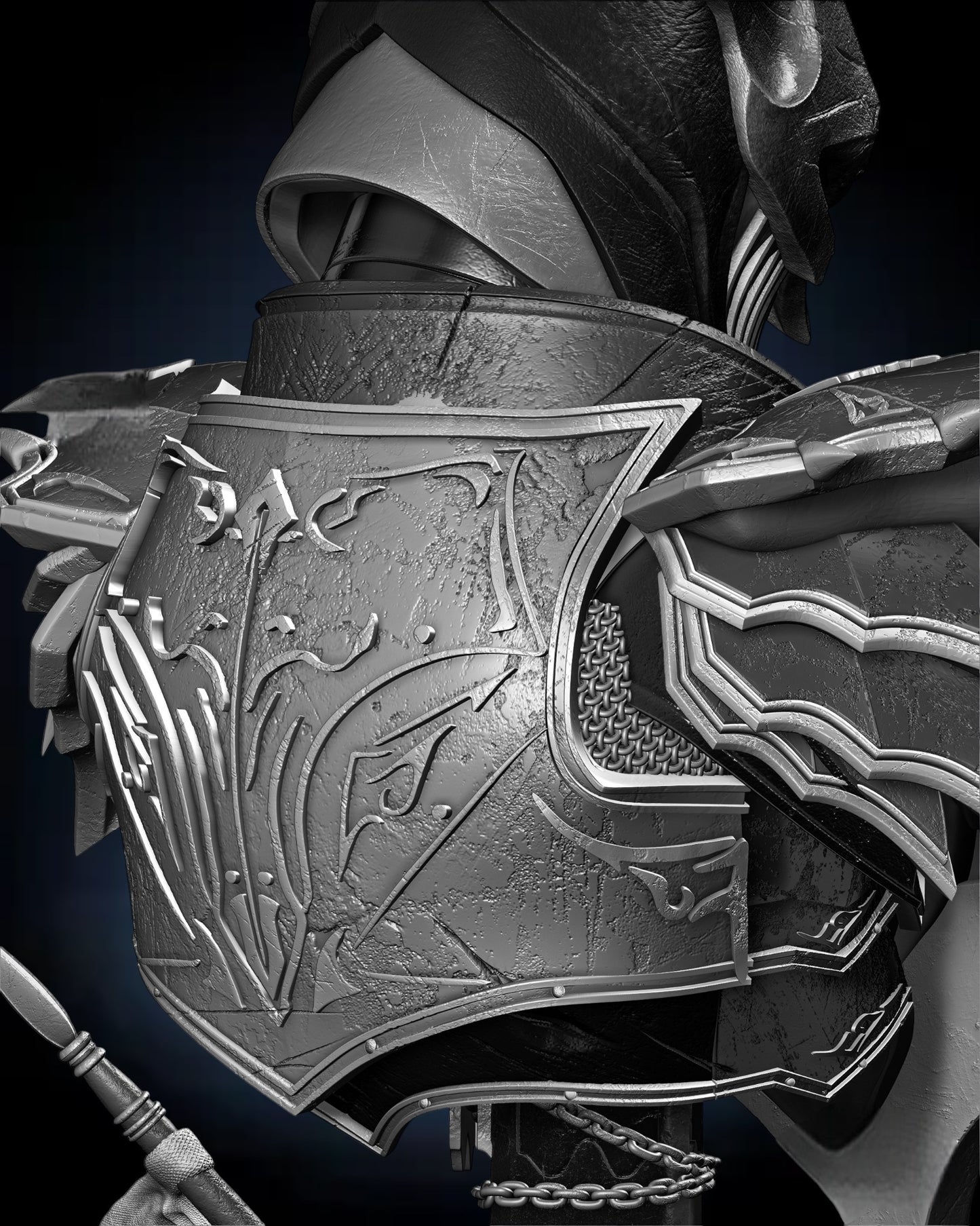 Merciless Portrait Bust — APEX Dark Knight Edition | Obsidian Guild Studio