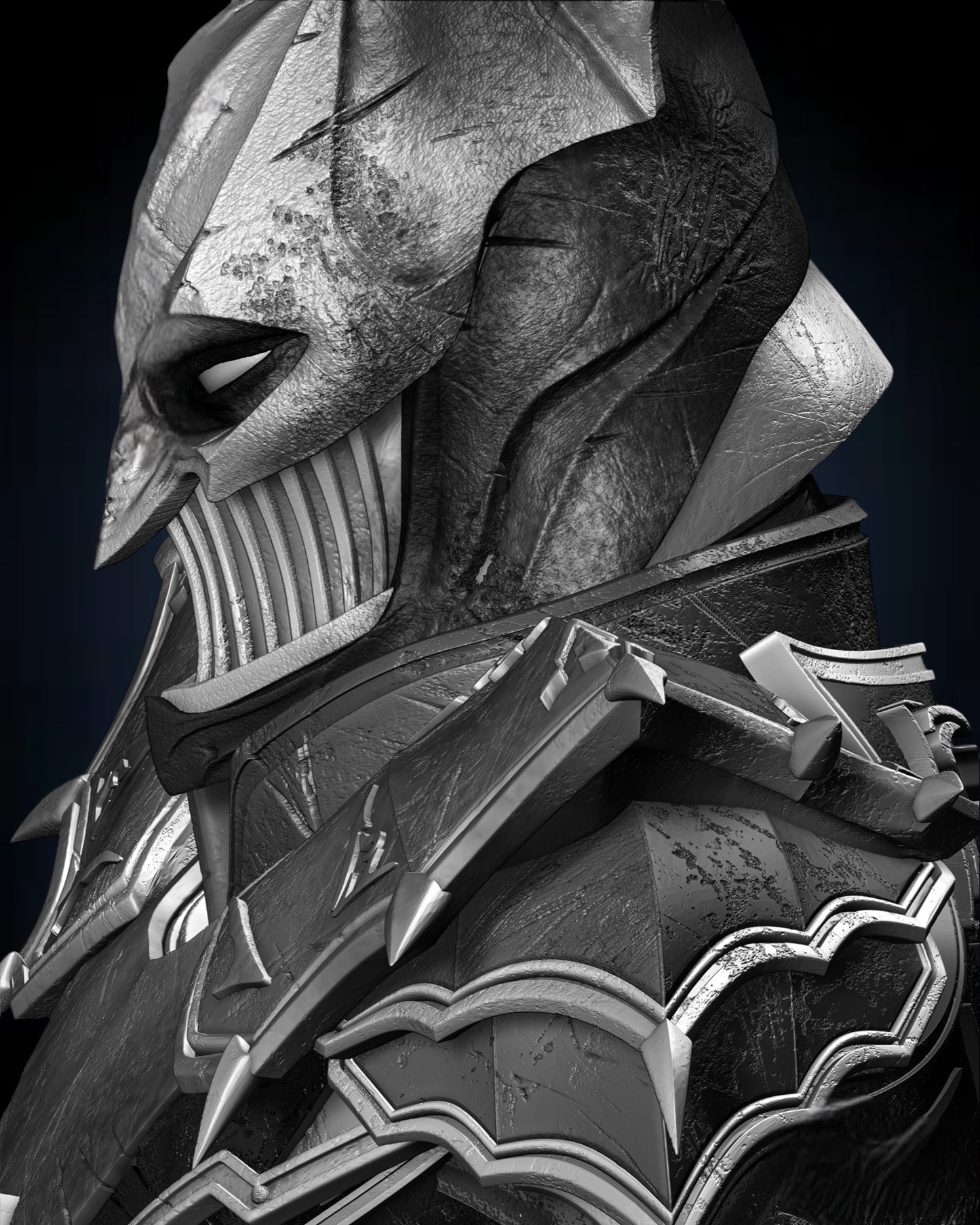 Merciless Portrait Bust — APEX Dark Knight Edition | Obsidian Guild Studio