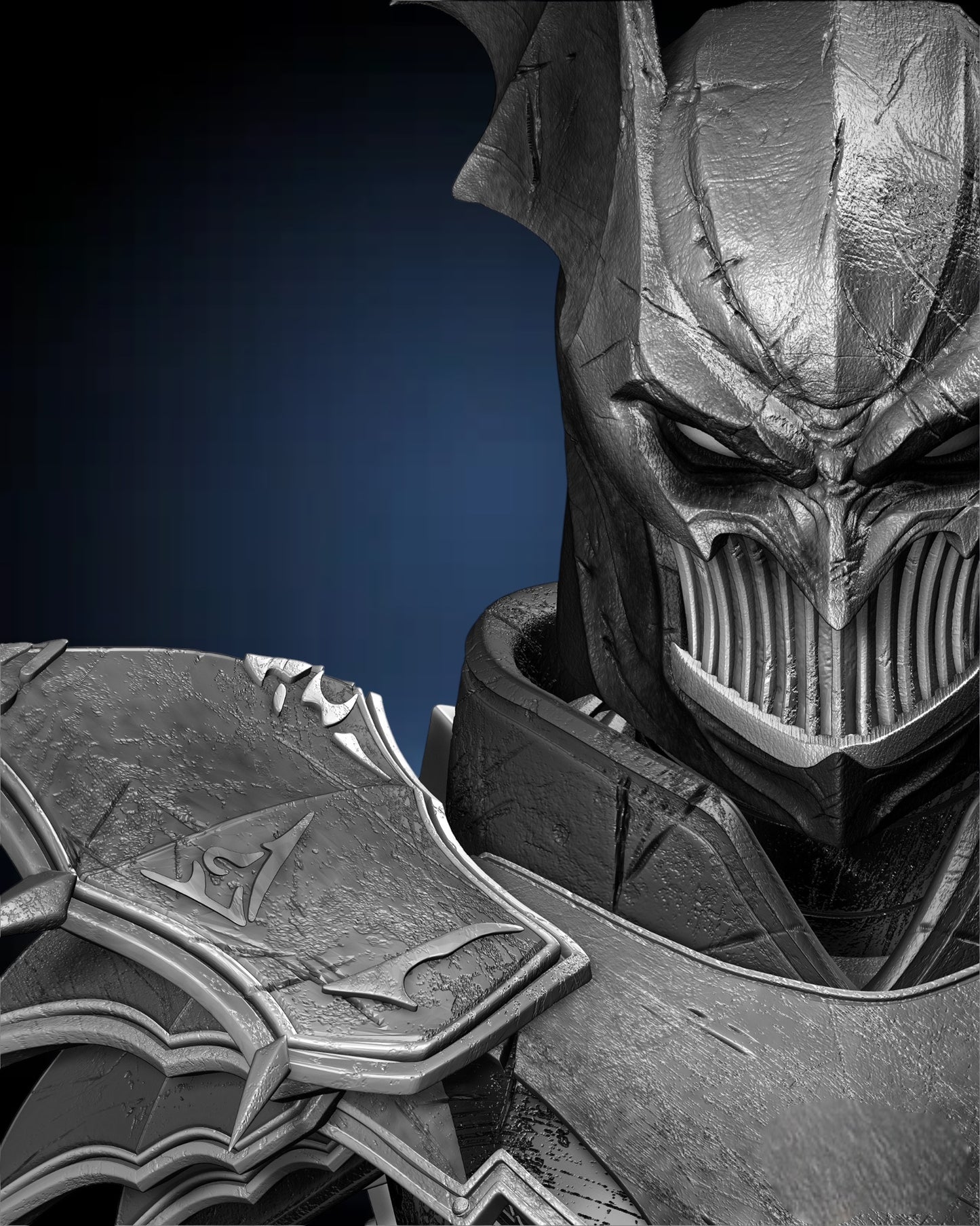 Merciless Portrait Bust — APEX Dark Knight Edition | Obsidian Guild Studio