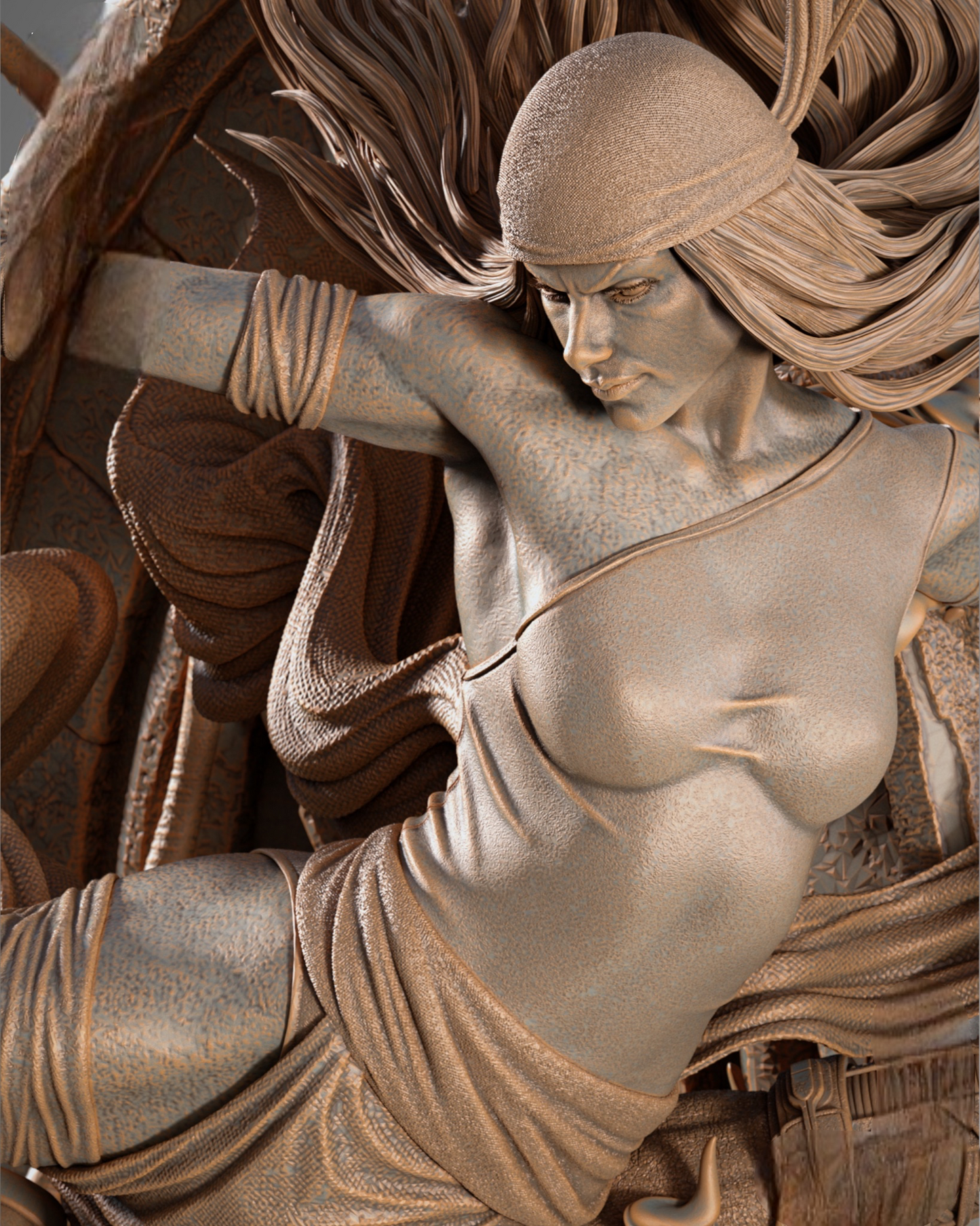 Daredevil & Elektra Diorama — APEX Cathedral Assault Monument | Obsidian Guild Studio