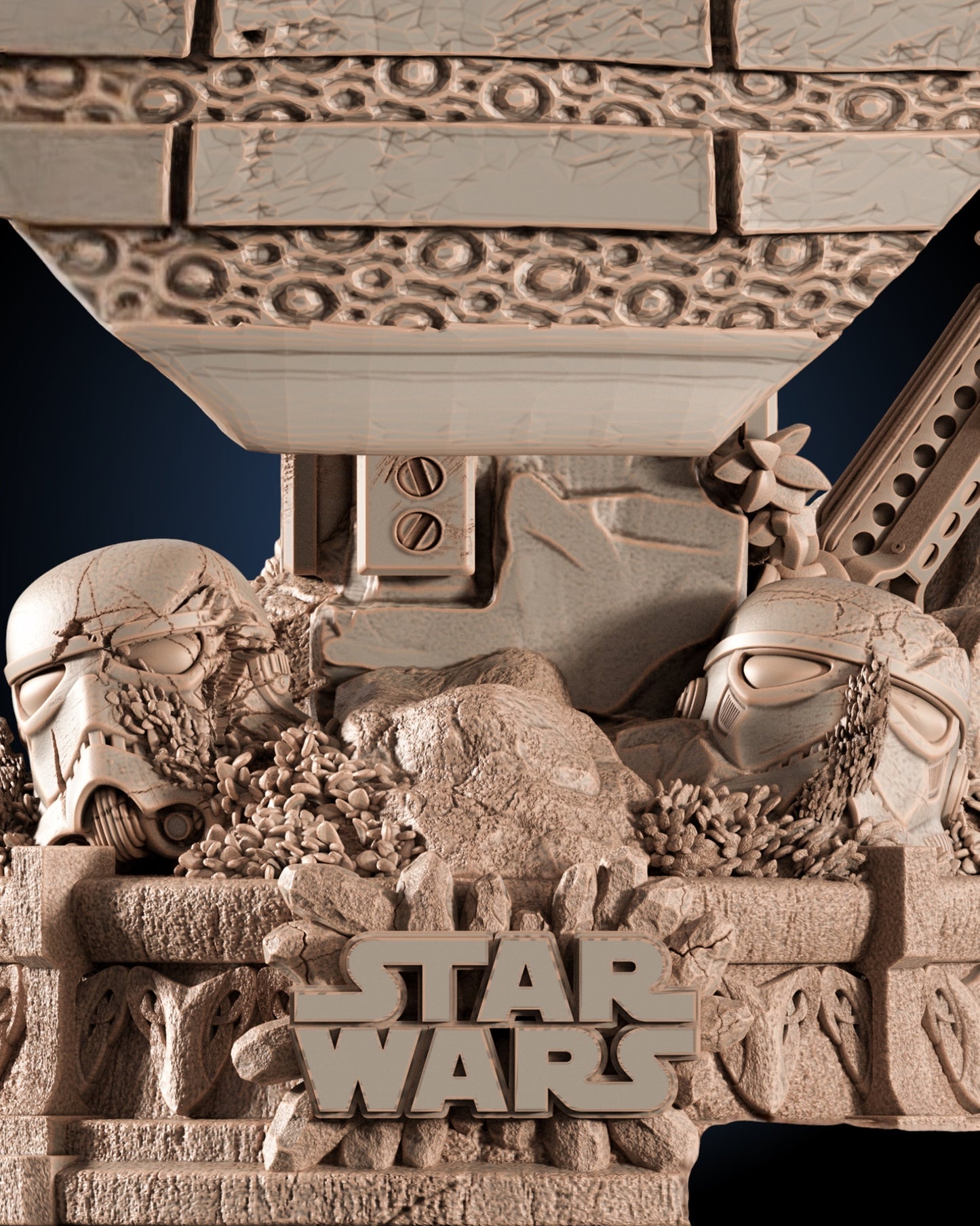 Cara Dune Bust — CONTROL Collector Display | Obsidian Guild Studio