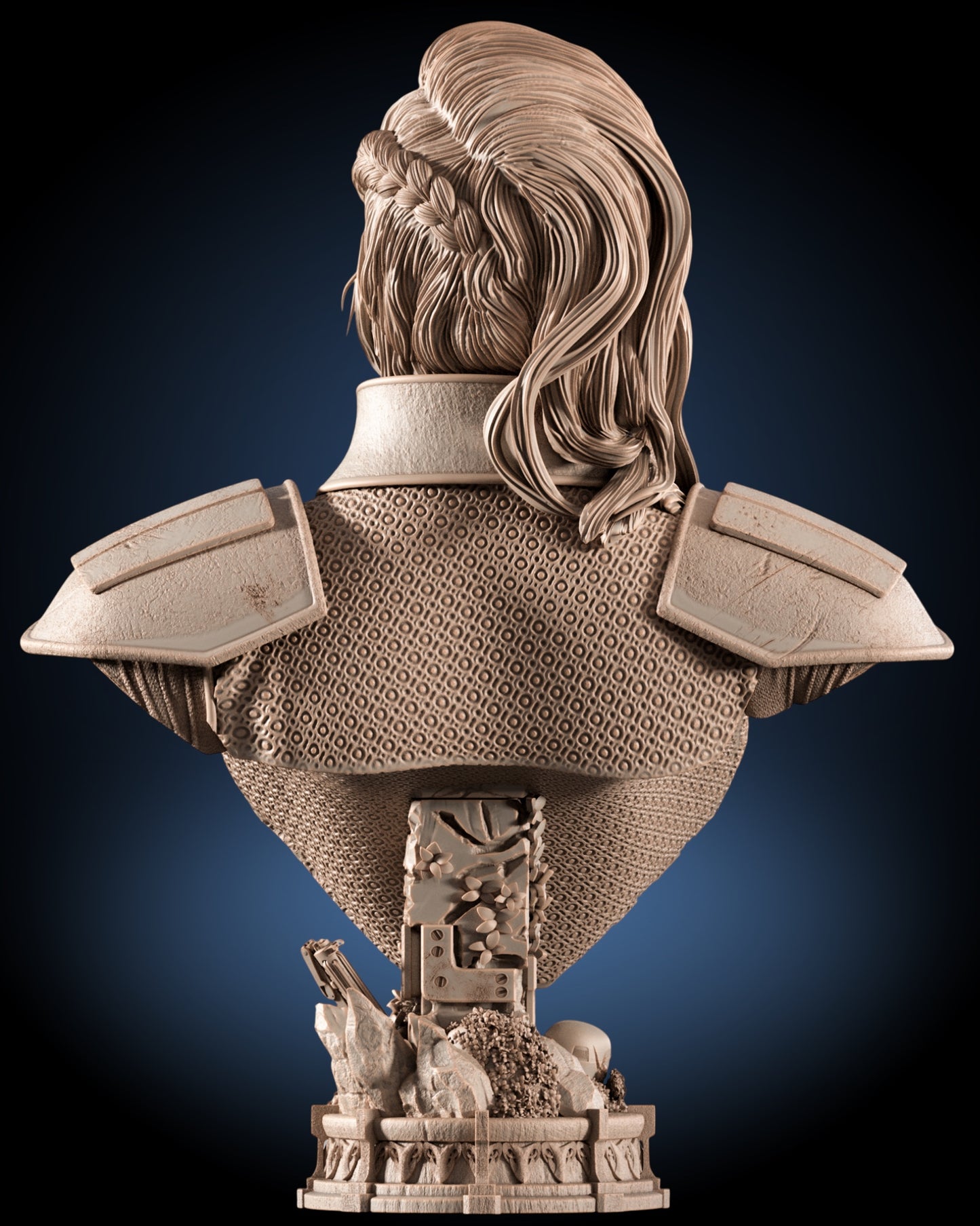 Cara Dune Bust — CONTROL Collector Display | Obsidian Guild Studio