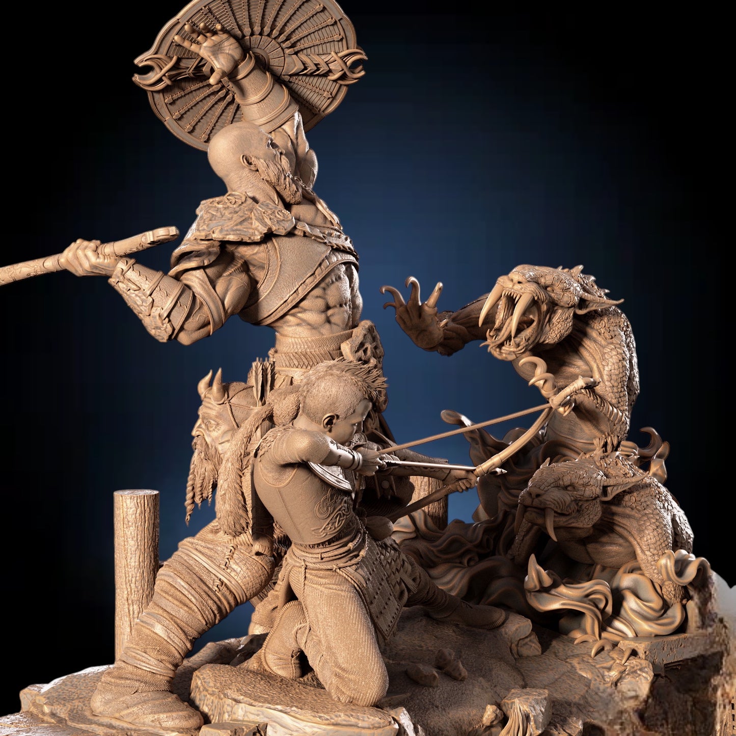 God of War — Ragnarök Ascension Diorama | Obsidian Guild Studio
