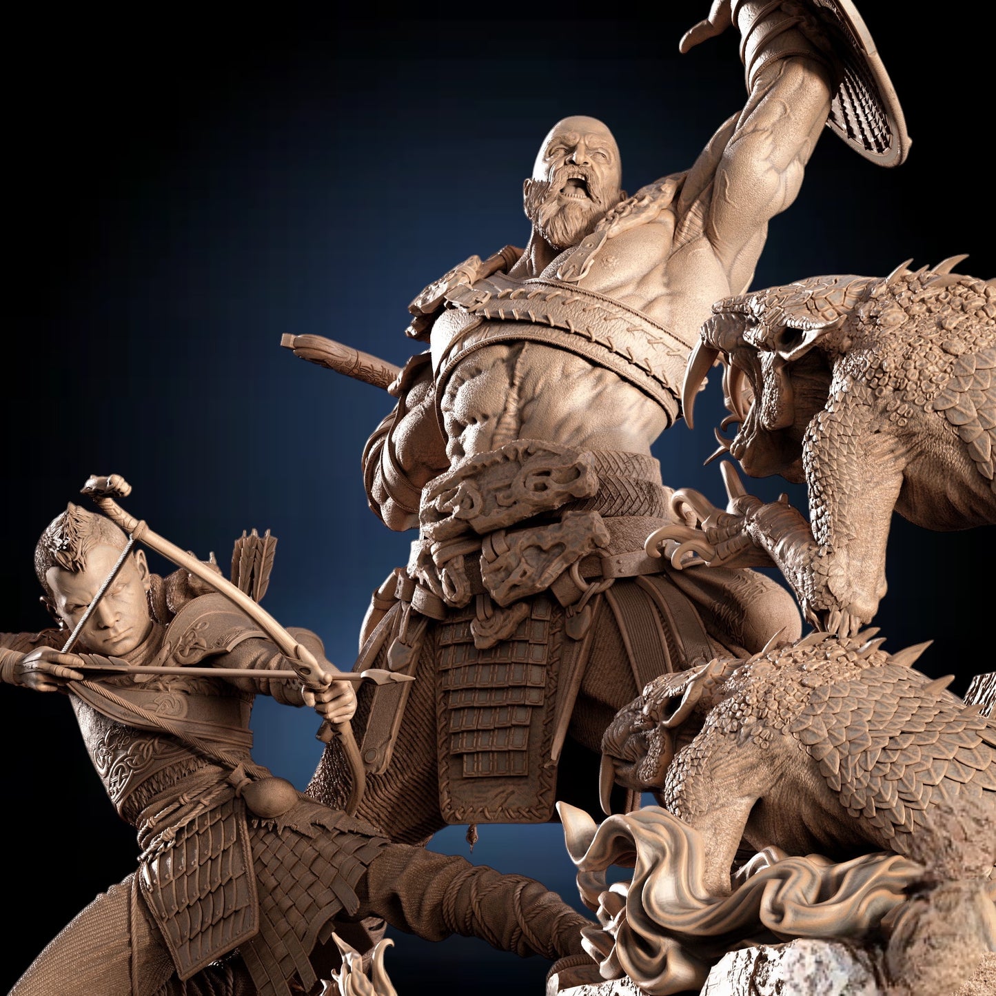 God of War — Ragnarök Ascension Diorama | Obsidian Guild Studio