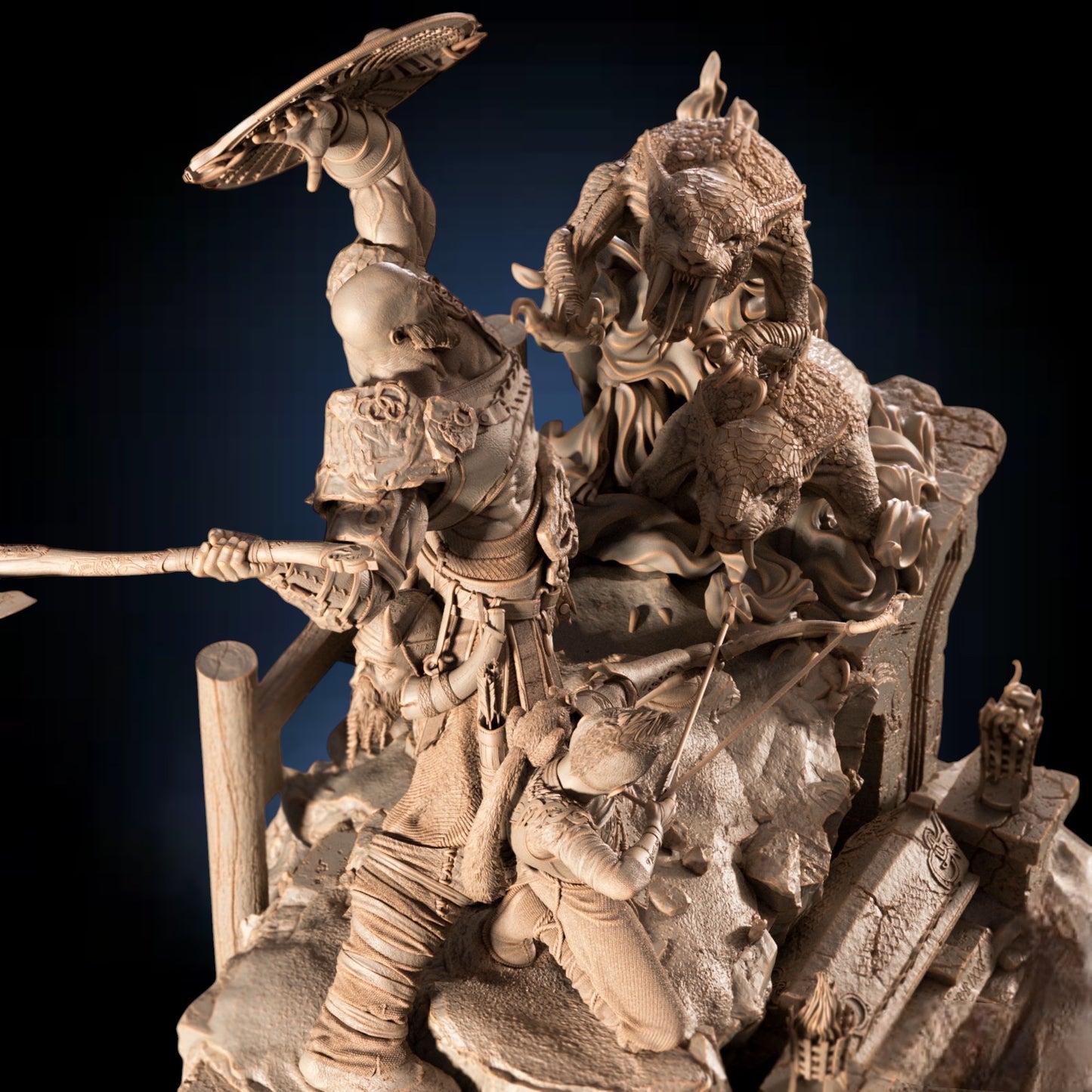 God of War — Ragnarök Ascension Diorama | Obsidian Guild Studio