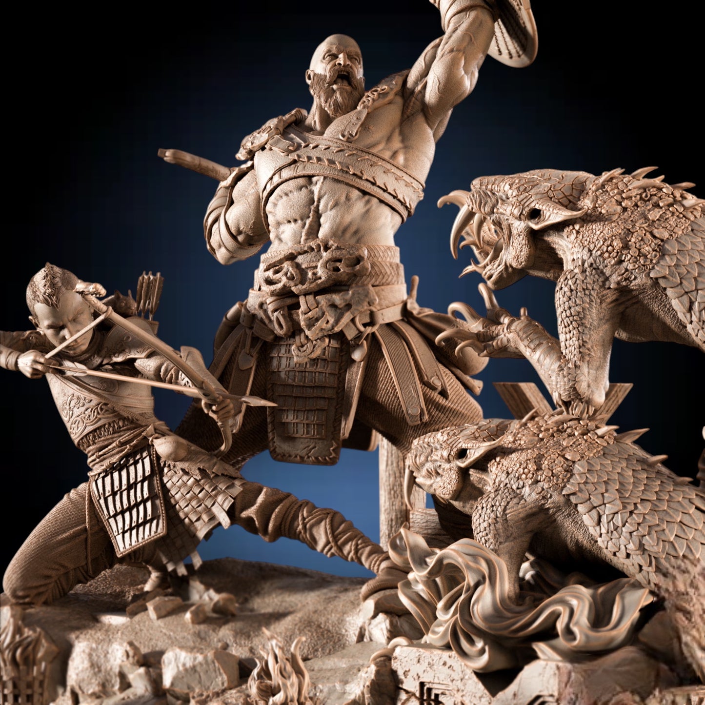 God of War — Ragnarök Ascension Diorama | Obsidian Guild Studio