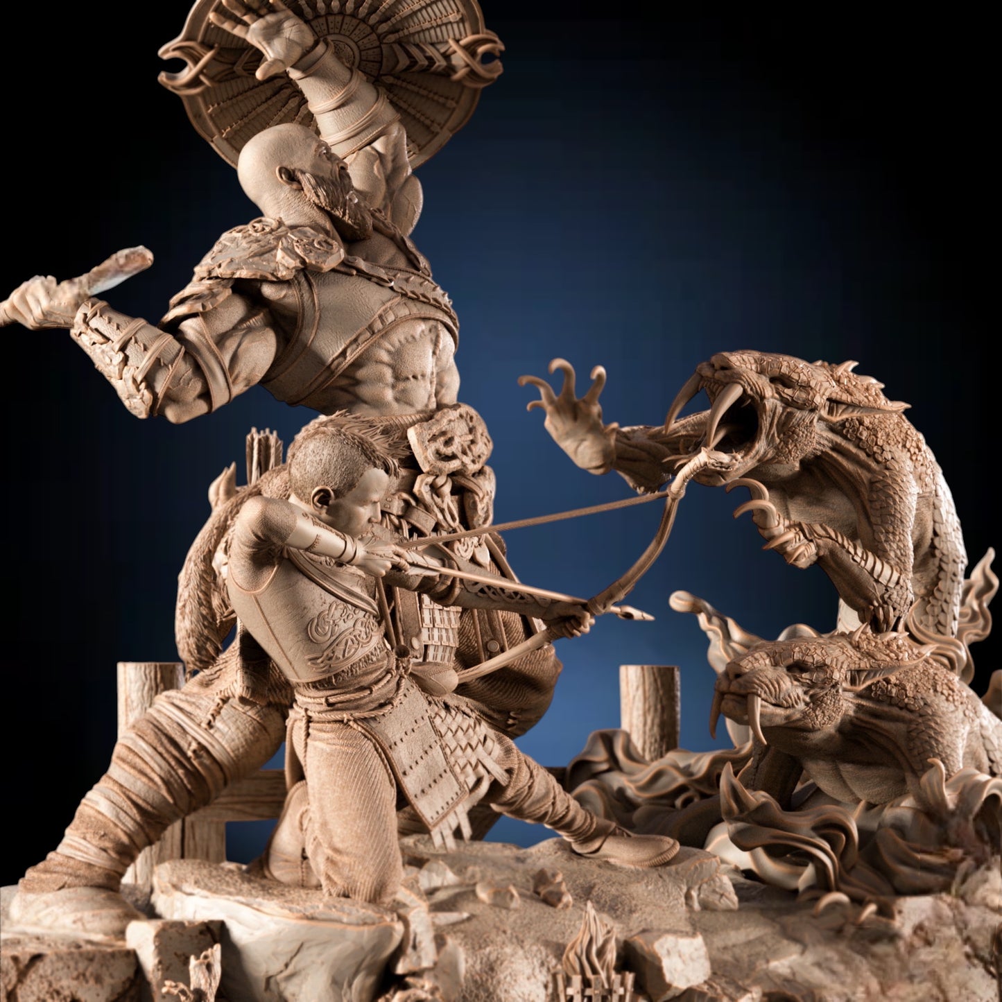 God of War — Ragnarök Ascension Diorama | Obsidian Guild Studio