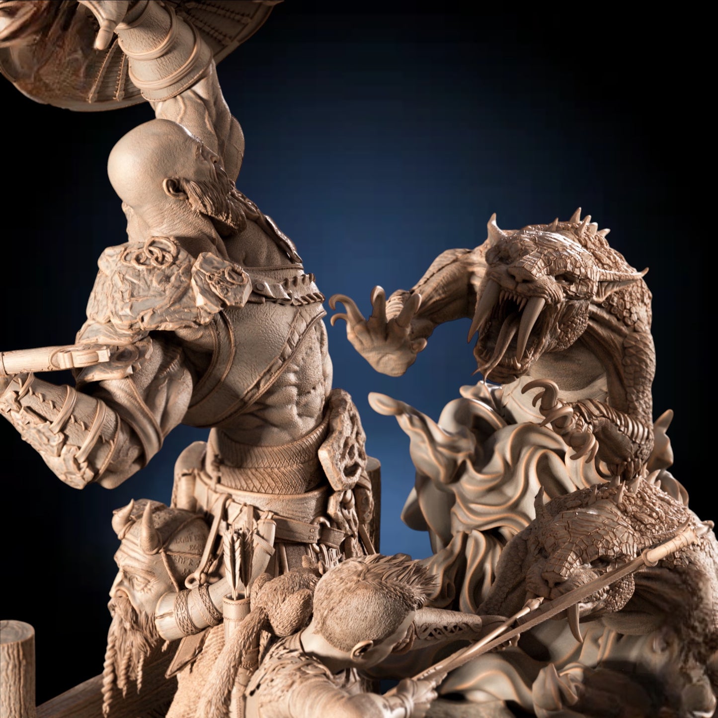 God of War — Ragnarök Ascension Diorama | Obsidian Guild Studio
