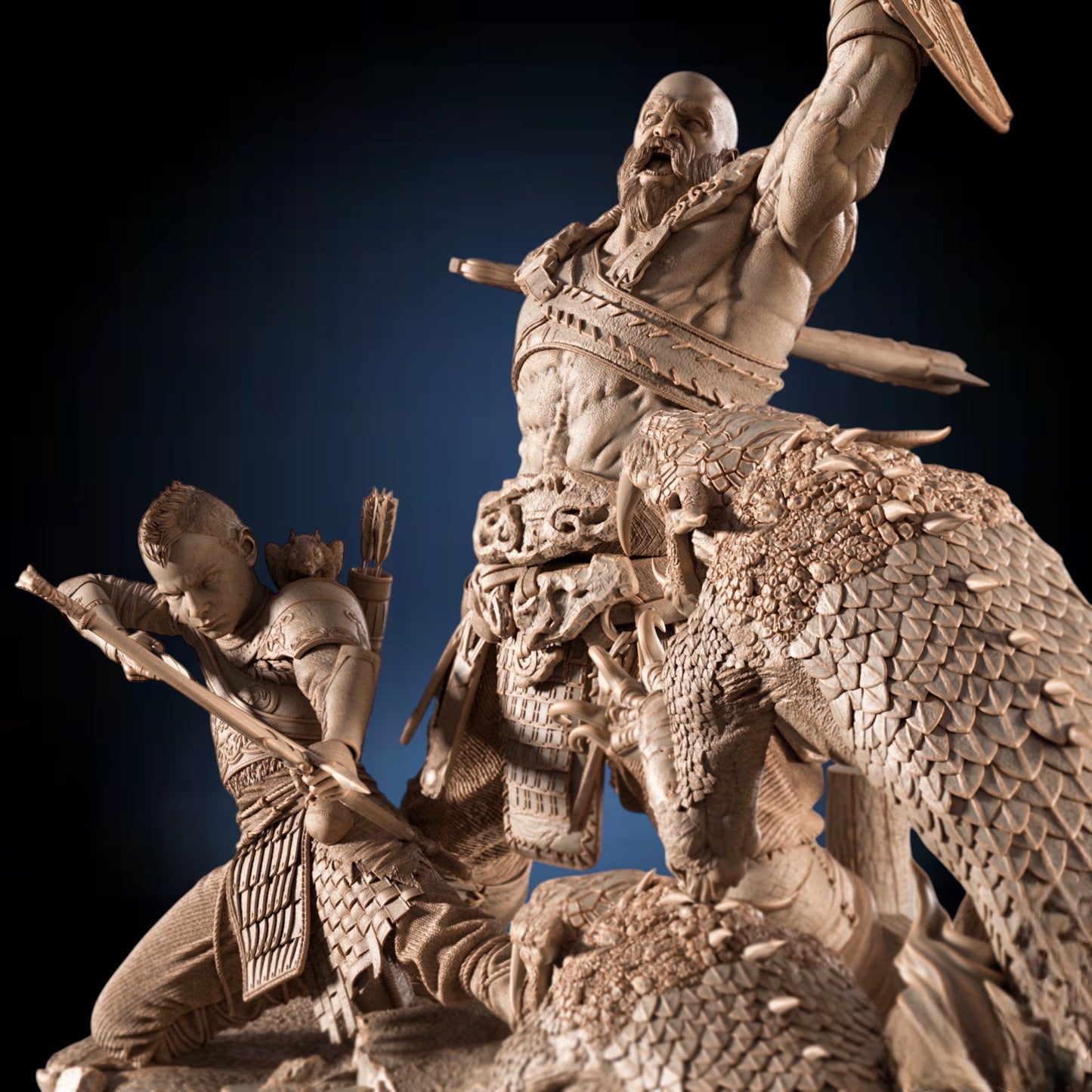 God of War — Ragnarök Ascension Diorama | Obsidian Guild Studio