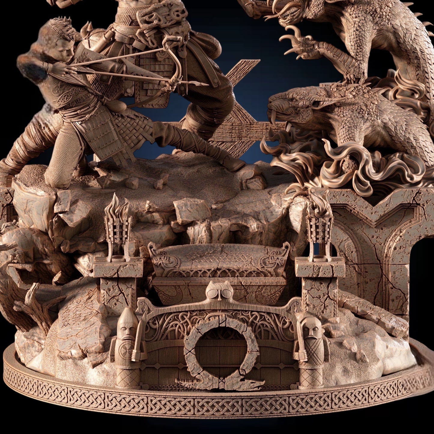 God of War — Ragnarök Ascension Diorama | Obsidian Guild Studio