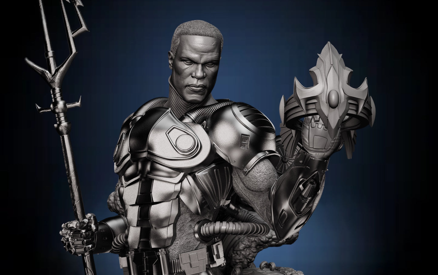 Black Manta Bust — APEX Abyssal Conqueror Edition | Obsidian Guild Studio