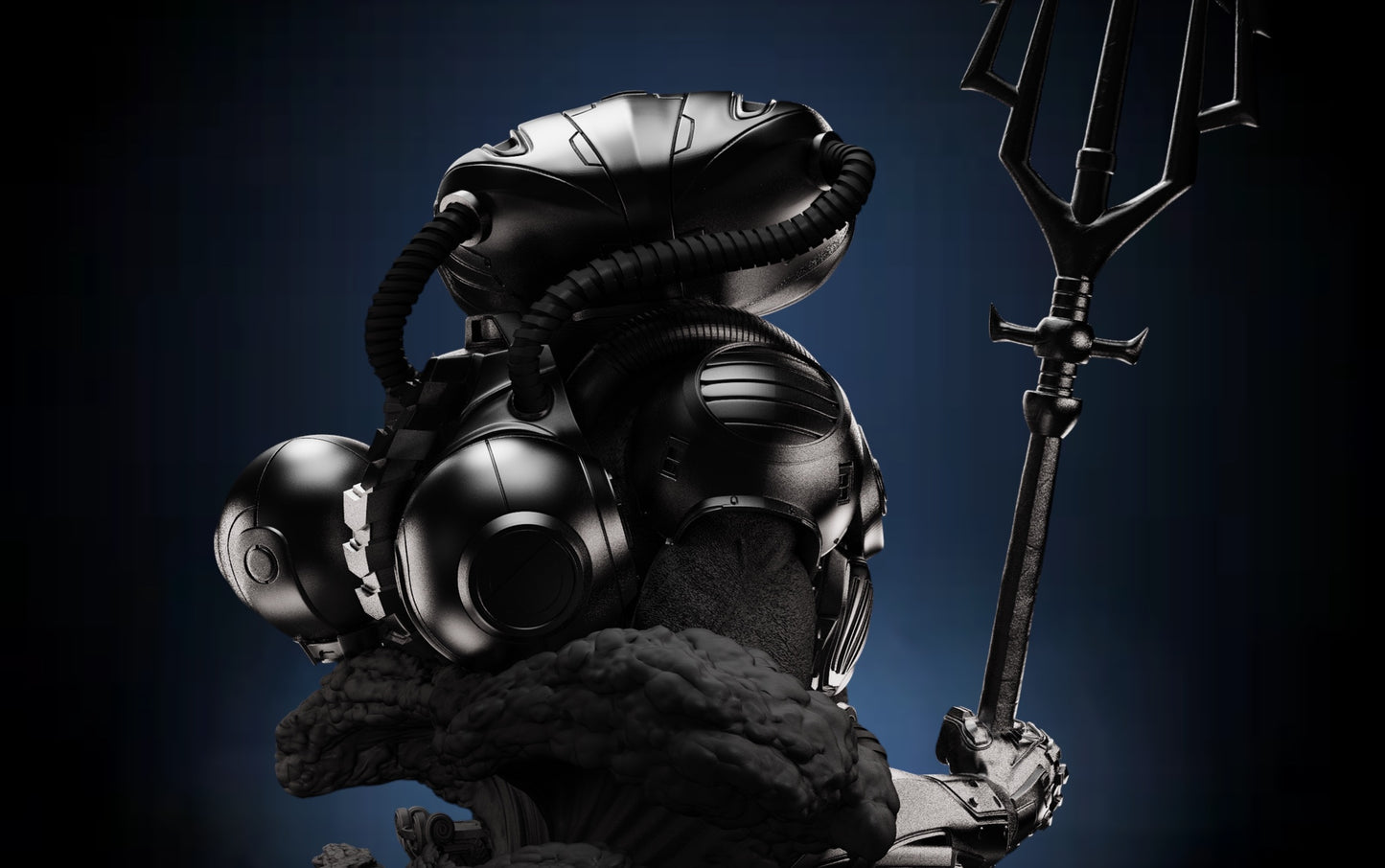 Black Manta Bust — APEX Abyssal Conqueror Edition | Obsidian Guild Studio