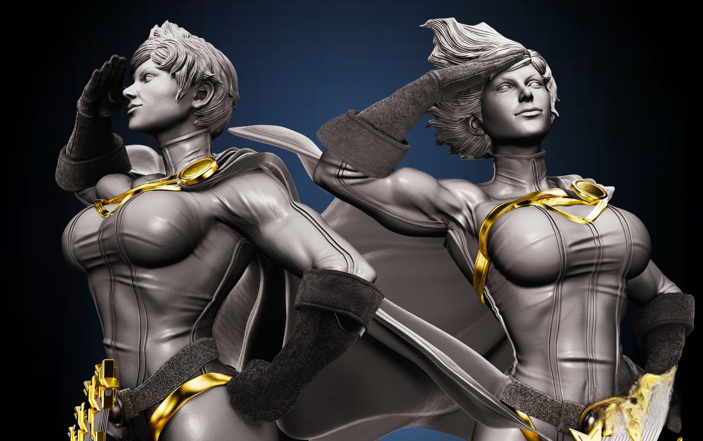 Power Girl Bust — APEX Heroic Flight Edition | Obsidian Guild Studio