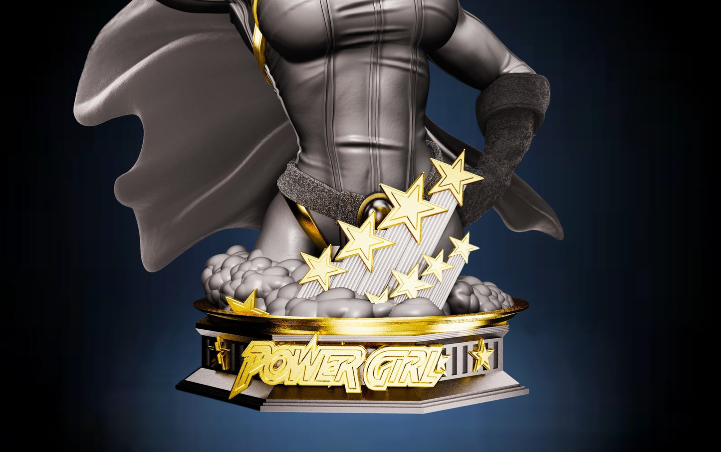 Power Girl Bust — APEX Heroic Flight Edition | Obsidian Guild Studio