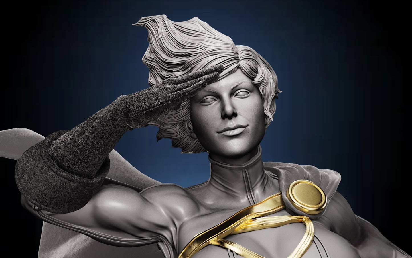 Power Girl Bust — APEX Heroic Flight Edition | Obsidian Guild Studio
