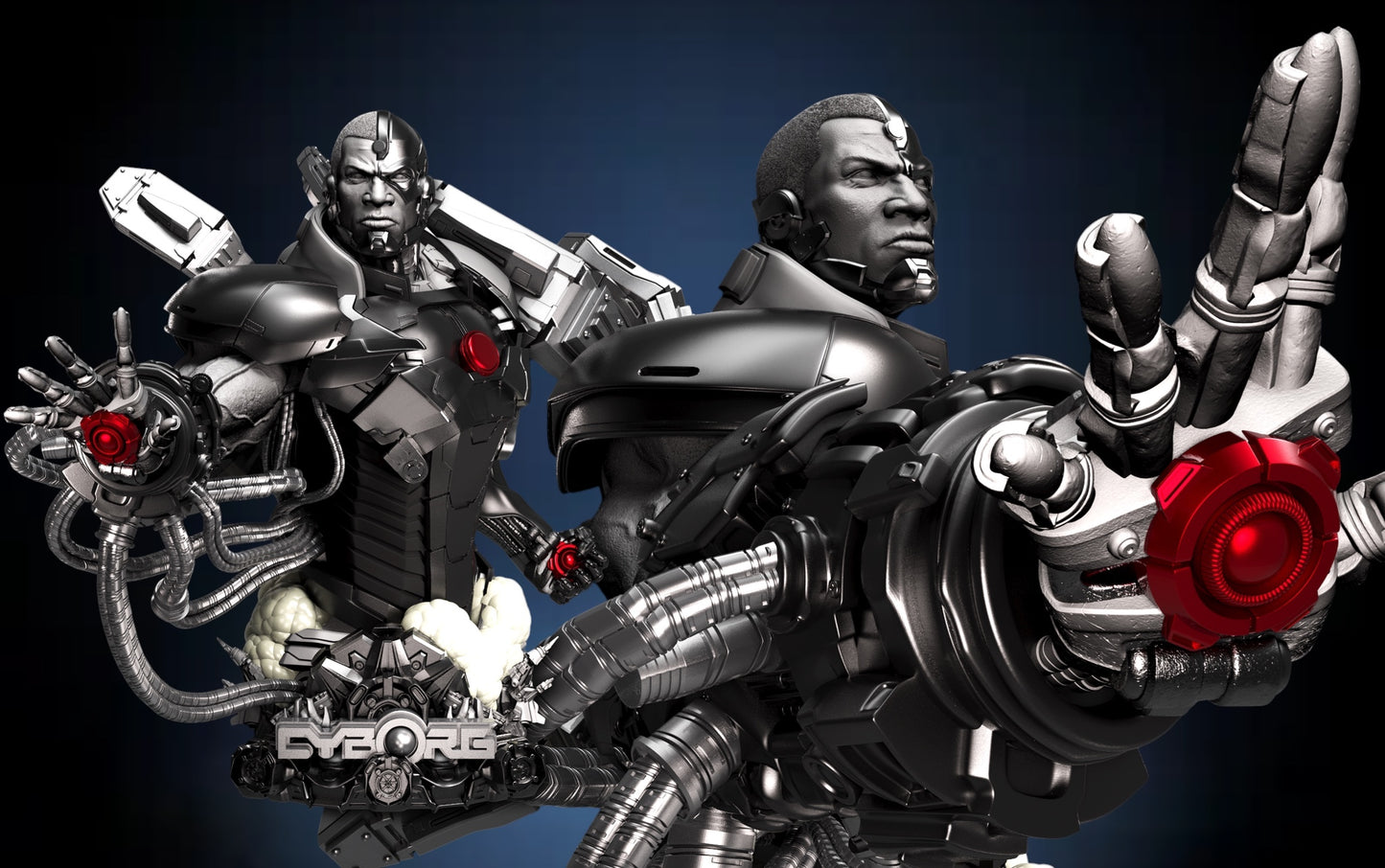 Cyborg Bust — APEX Cybernetic Titan Edition | Obsidian Guild Studio