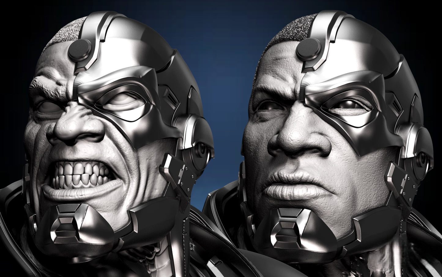 Cyborg Bust — APEX Cybernetic Titan Edition | Obsidian Guild Studio