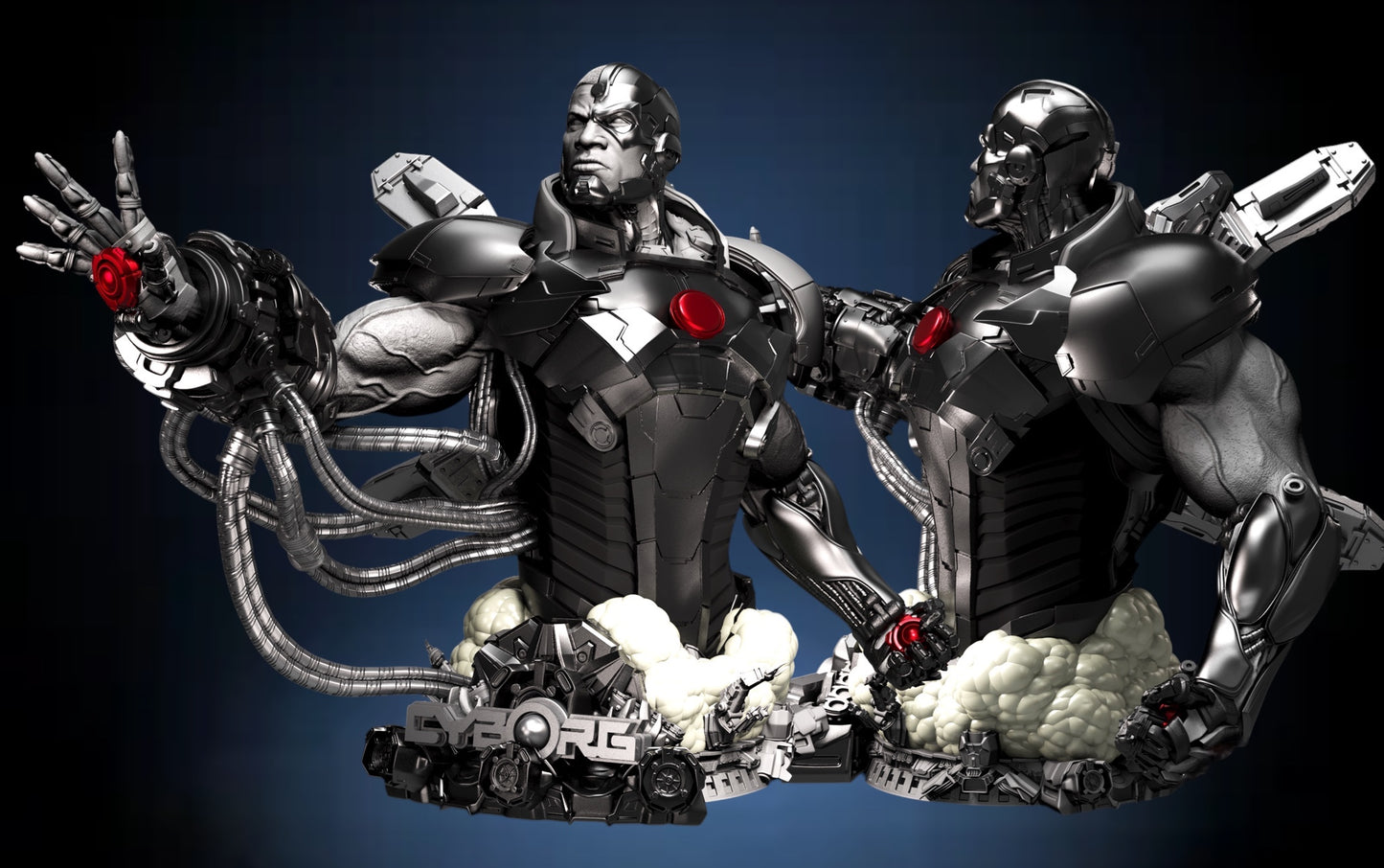 Cyborg Bust — APEX Cybernetic Titan Edition | Obsidian Guild Studio