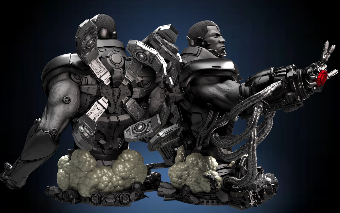 Cyborg Bust — APEX Cybernetic Titan Edition | Obsidian Guild Studio
