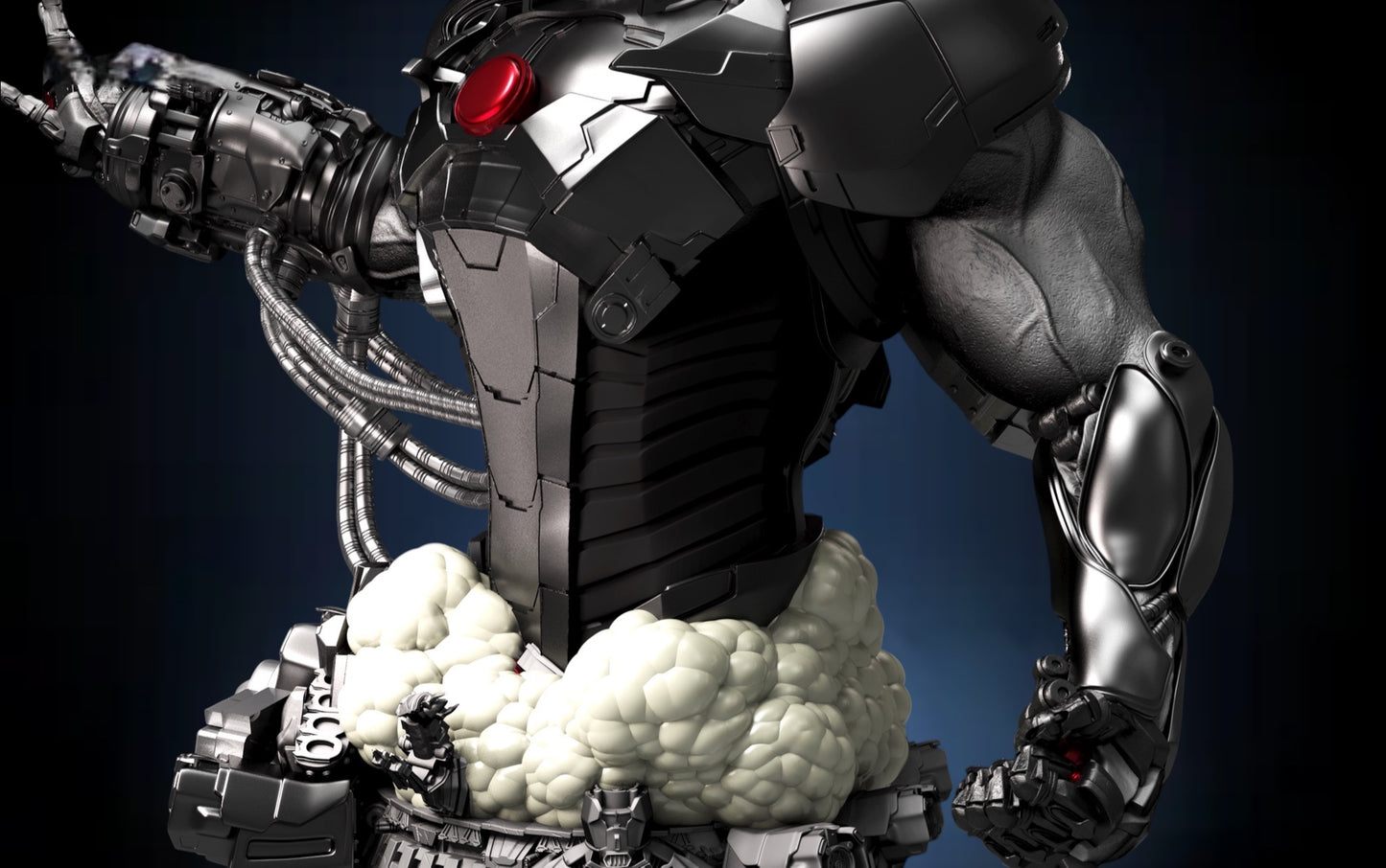 Cyborg Bust — APEX Cybernetic Titan Edition | Obsidian Guild Studio