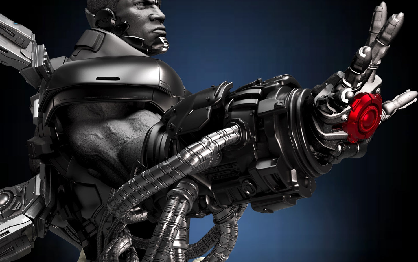 Cyborg Bust — APEX Cybernetic Titan Edition | Obsidian Guild Studio