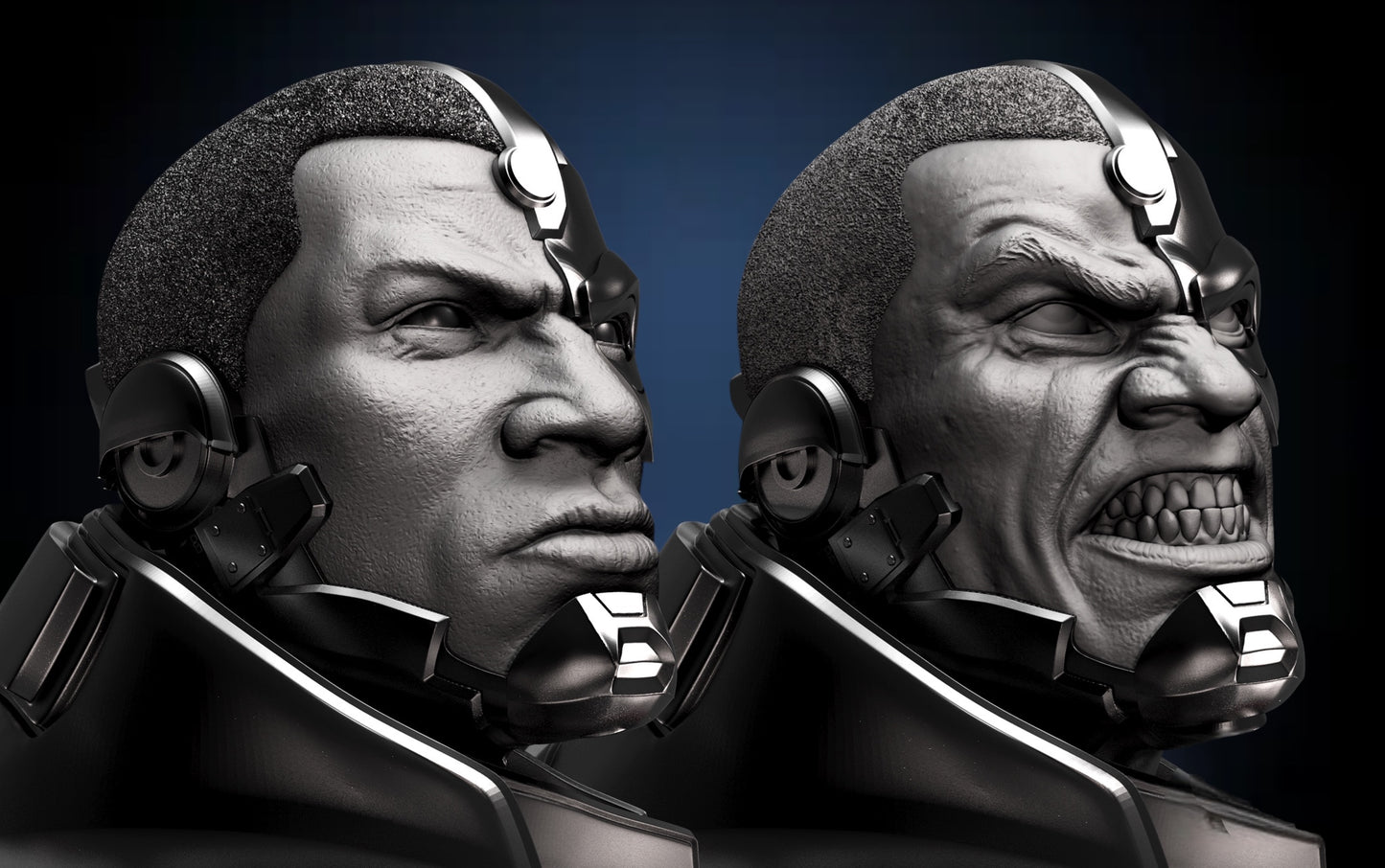 Cyborg Bust — APEX Cybernetic Titan Edition | Obsidian Guild Studio