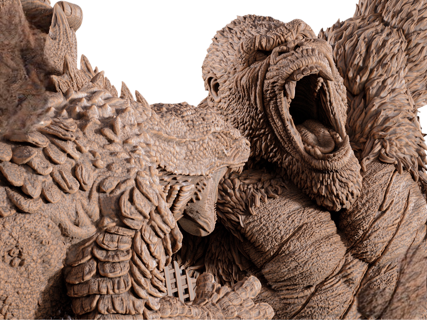 Godzilla vs Kong Diorama — APEX Collector Display | Obsidian Guild Studio