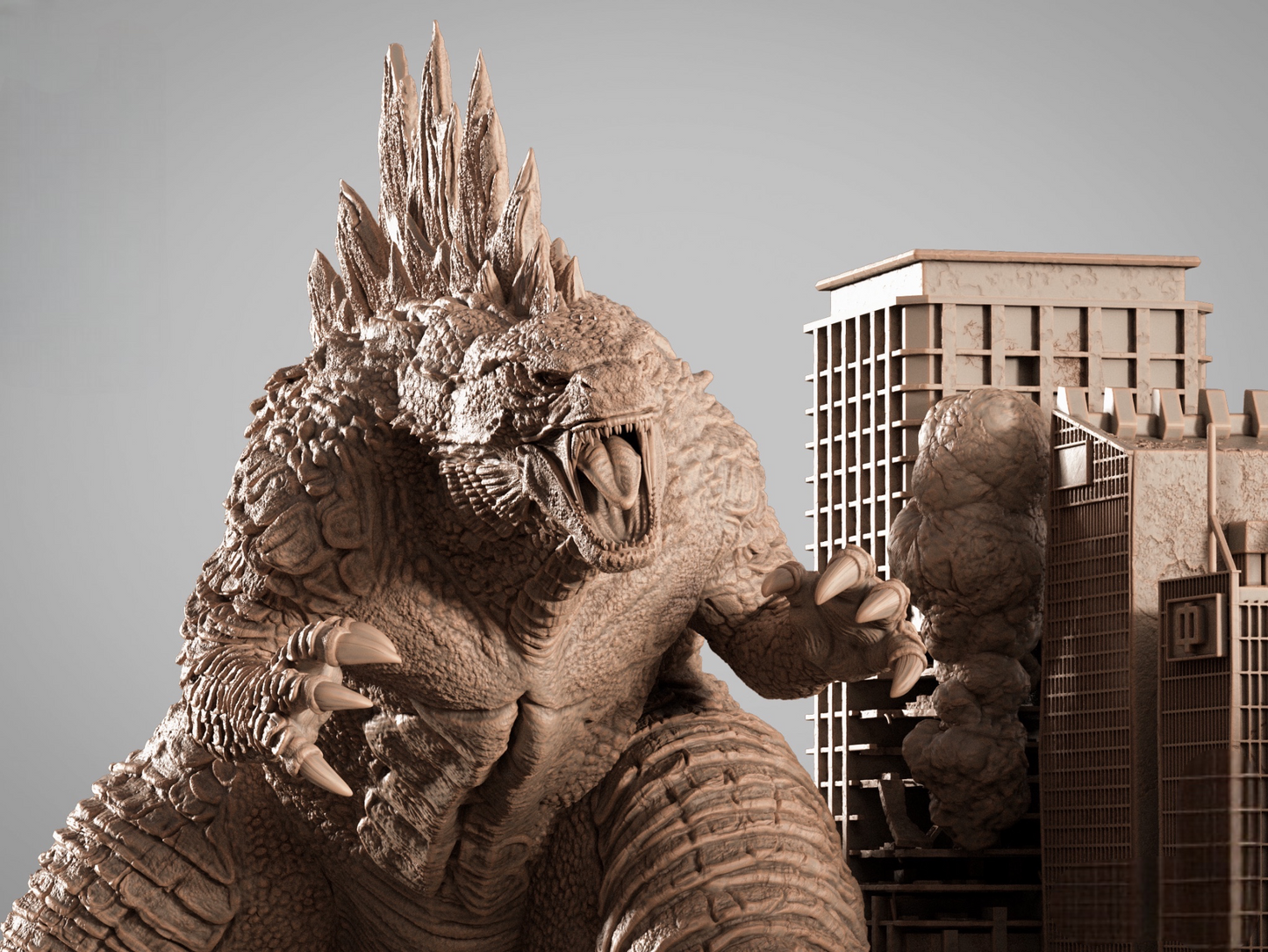 Godzilla vs Kong Diorama — APEX Collector Display | Obsidian Guild Studio