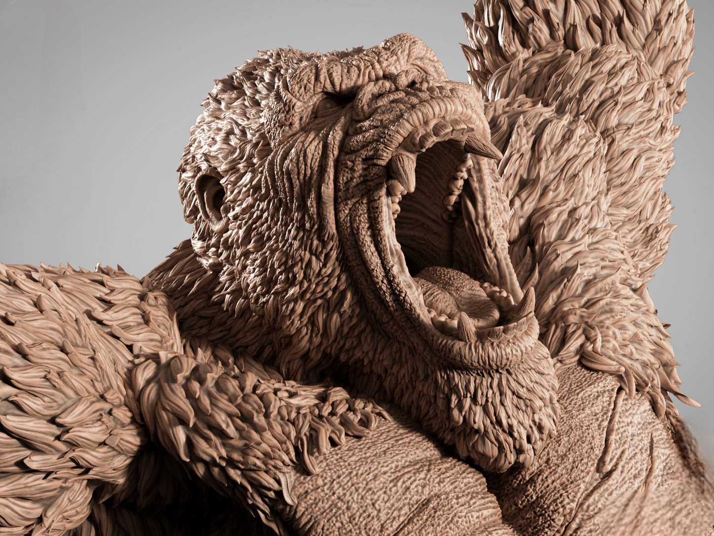 Godzilla vs Kong Diorama — APEX Collector Display | Obsidian Guild Studio