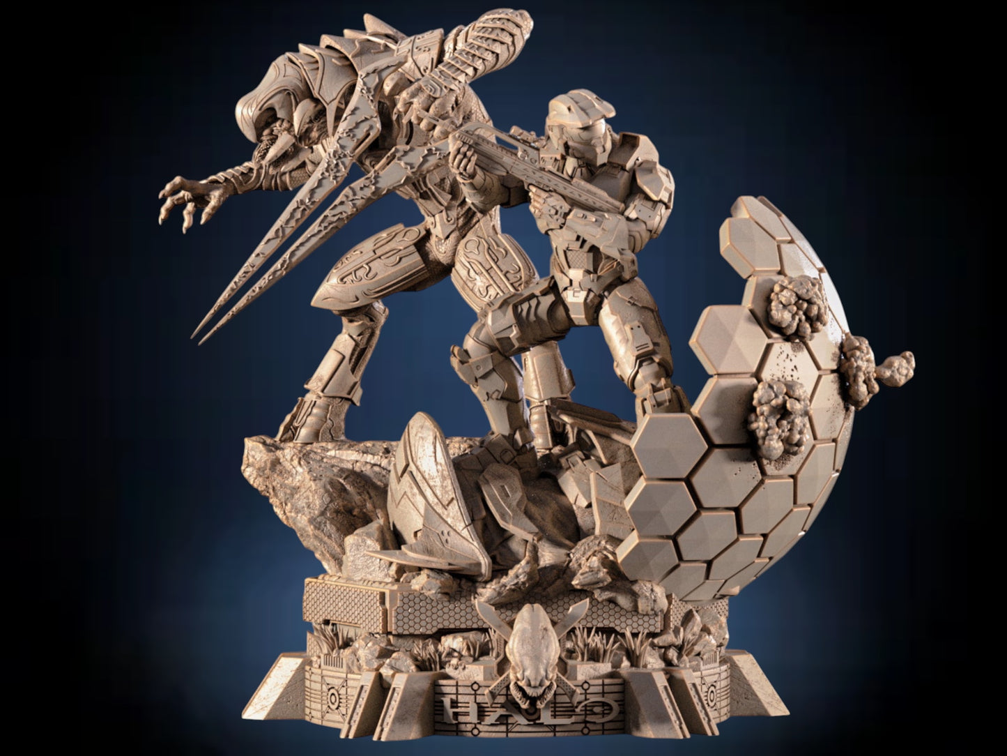Halo — Spartan Ascension Diorama | Obsidian Guild Studio