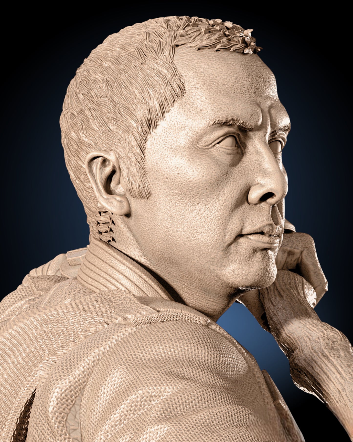 Chirrut Imwe Statue — DOMINION Collector Display | Obsidian Guild Studio