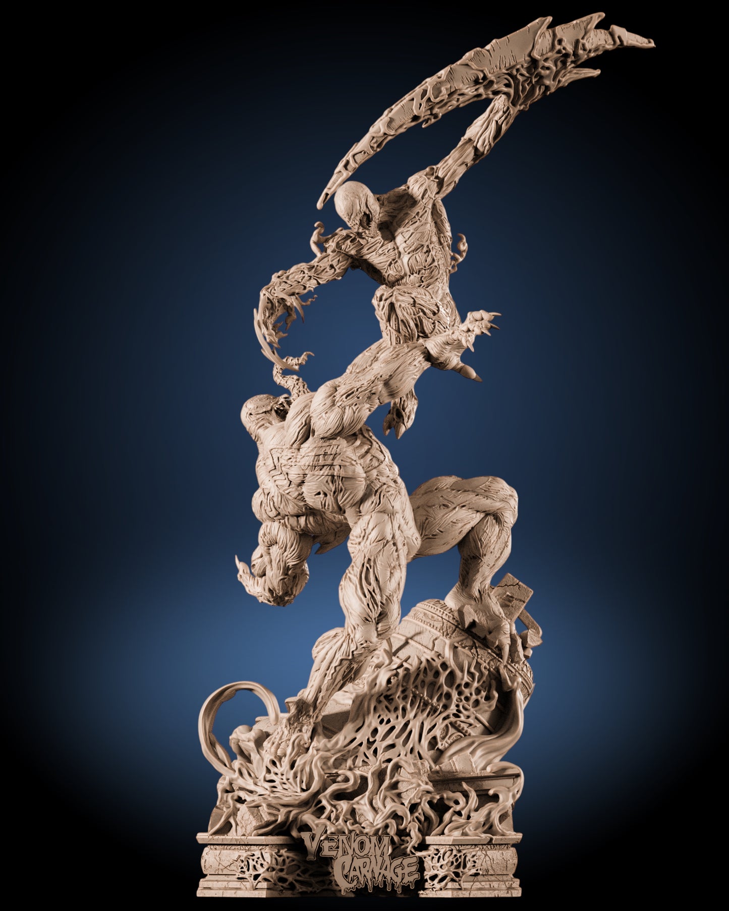 Venom vs Carnage Diorama — APEX Collector Display | Obsidian Guild Studio
