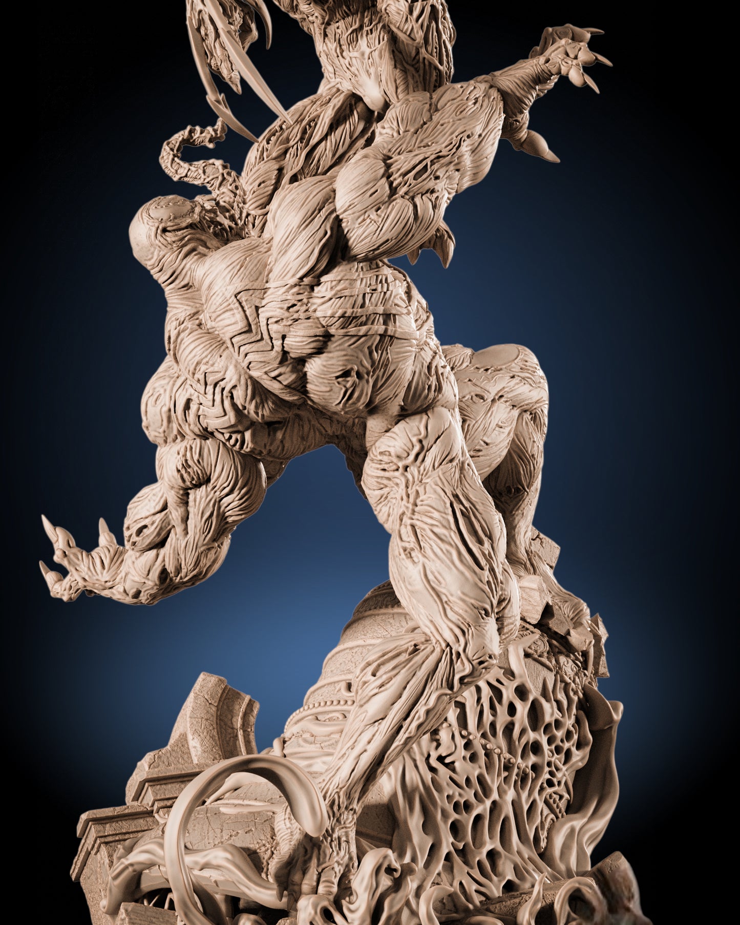 Venom vs Carnage Diorama — APEX Symbiote War Monument | Obsidian Guild Studio