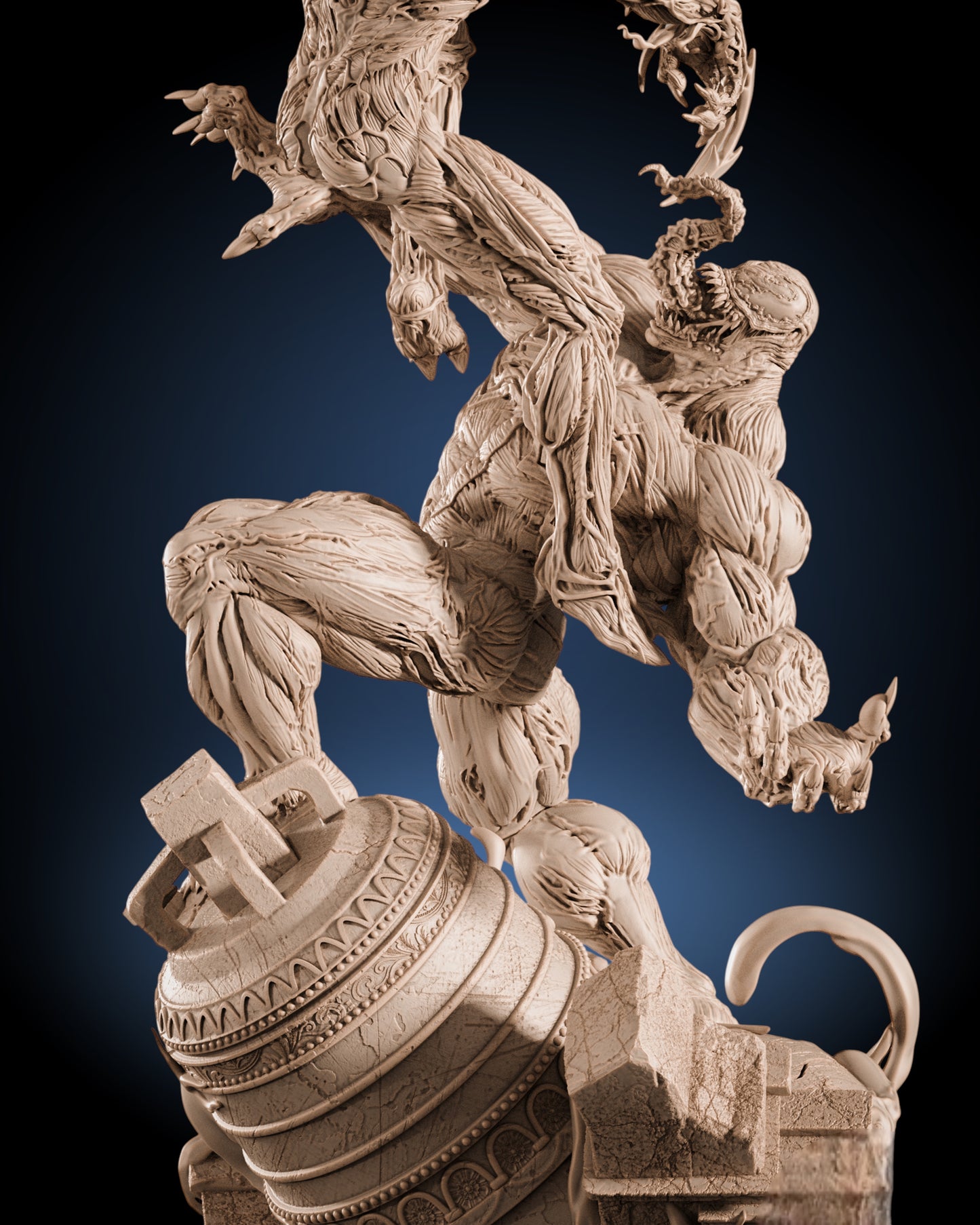 Venom vs Carnage Diorama — APEX Symbiote War Monument | Obsidian Guild Studio