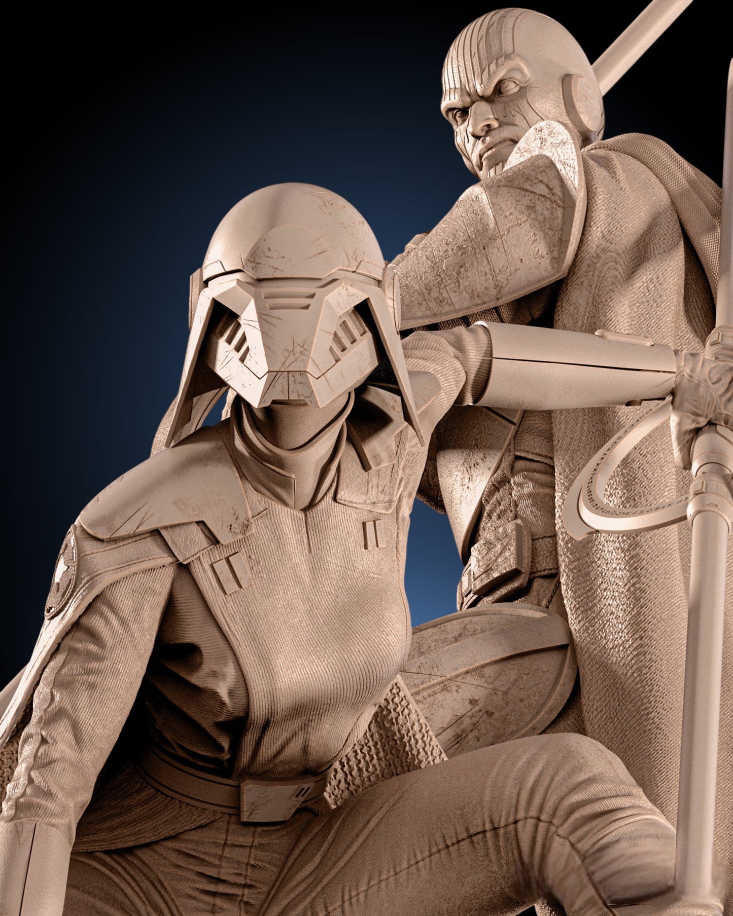 Grand Inquisitor & Second Sister Diorama — APEX Inquisitors Unleashed Monument | Obsidian Guild Studio