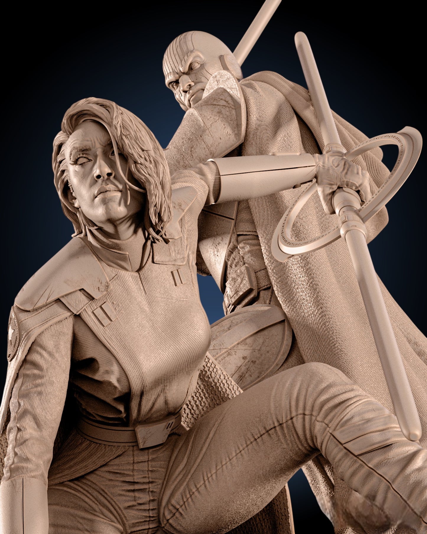Grand Inquisitor & Second Sister Diorama — APEX Inquisitors Unleashed Monument | Obsidian Guild Studio