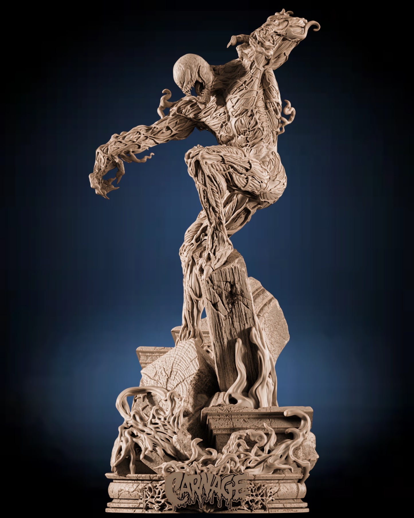 Carnage Symbiote Statue — APEX Collector Display | Obsidian Guild Studio