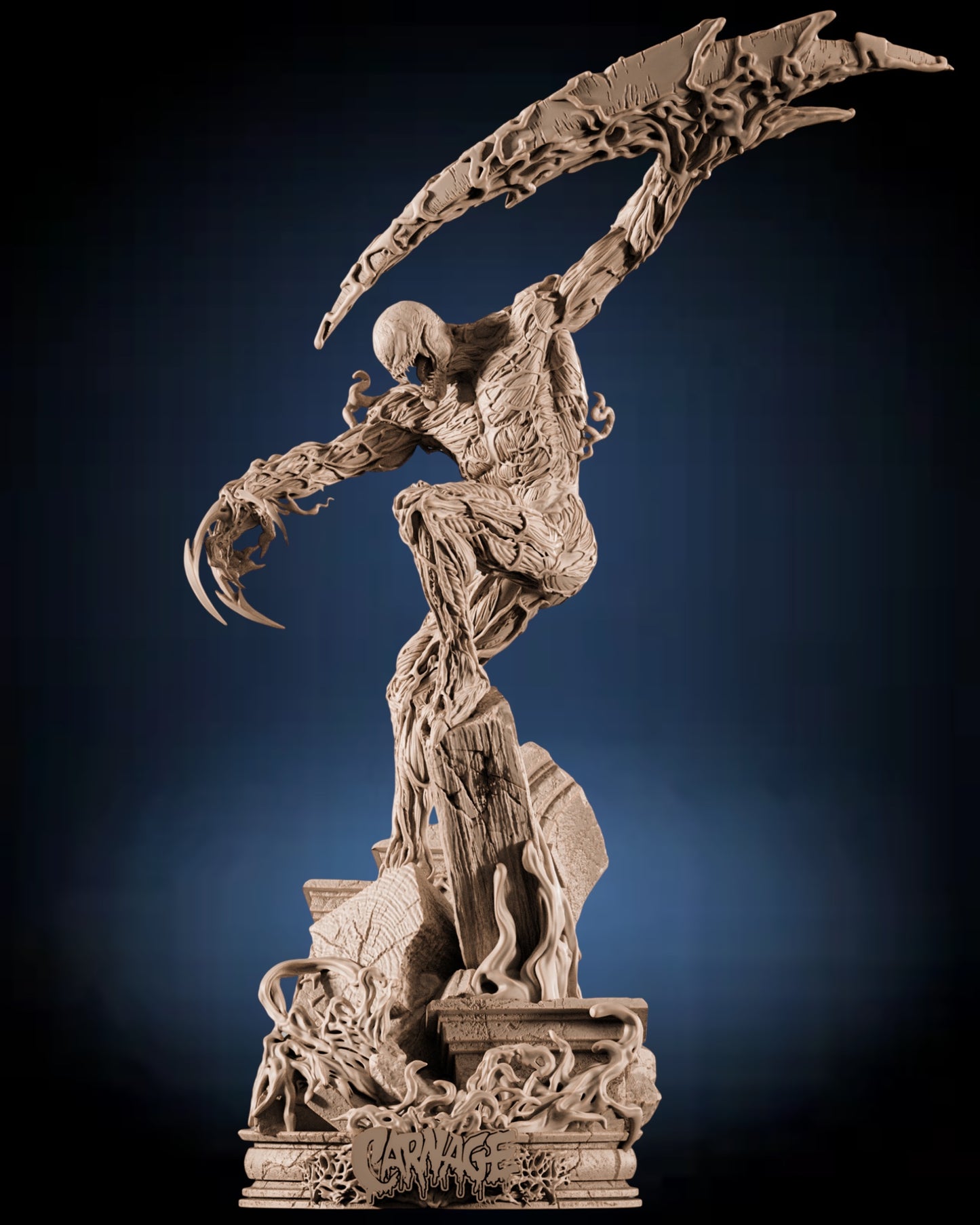 Carnage Symbiote Statue — APEX Collector Display | Obsidian Guild Studio