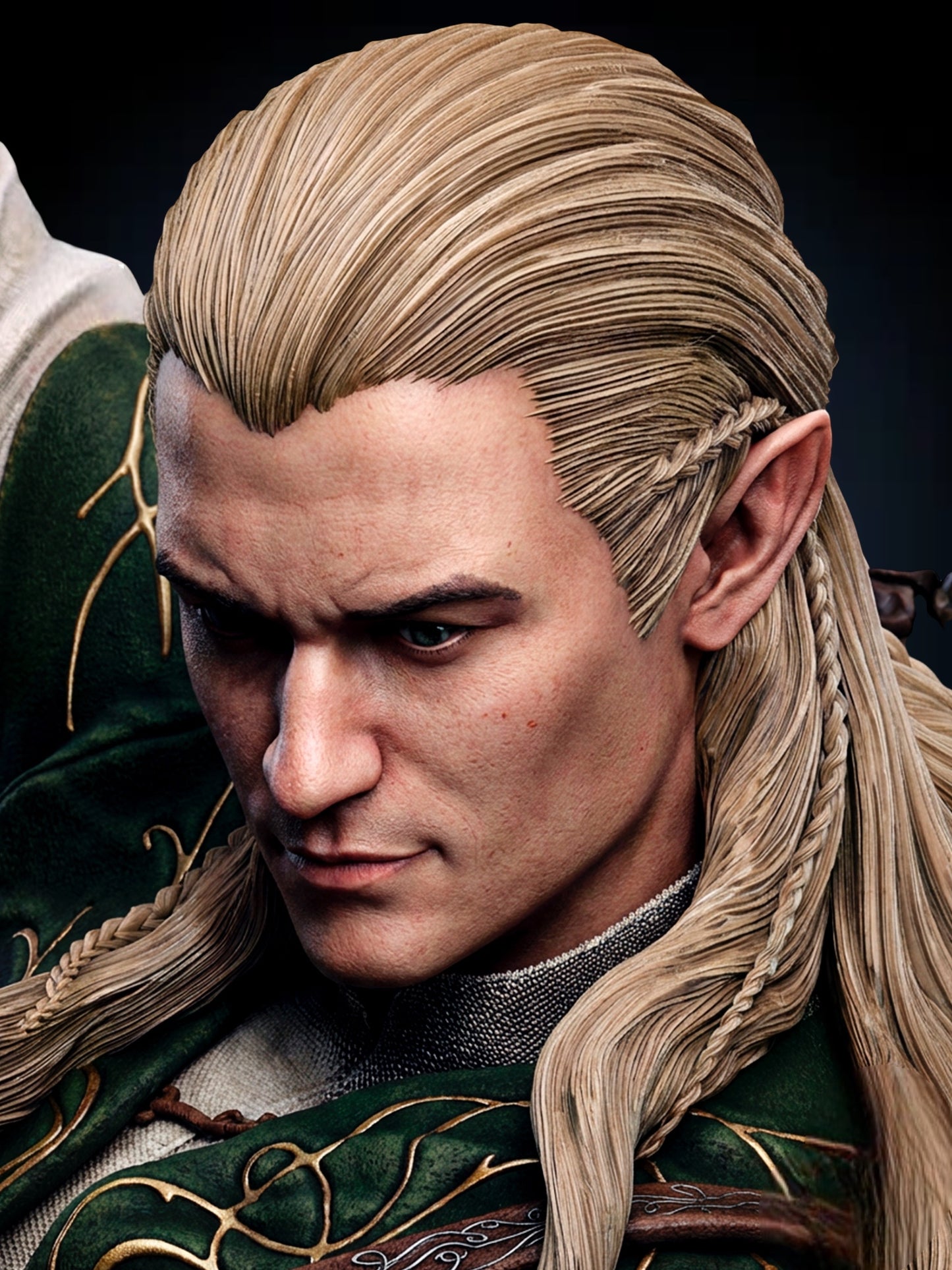 Legolas vs Troll Diorama — APEX Fellowship Siege Monument | Obsidian Guild Studio