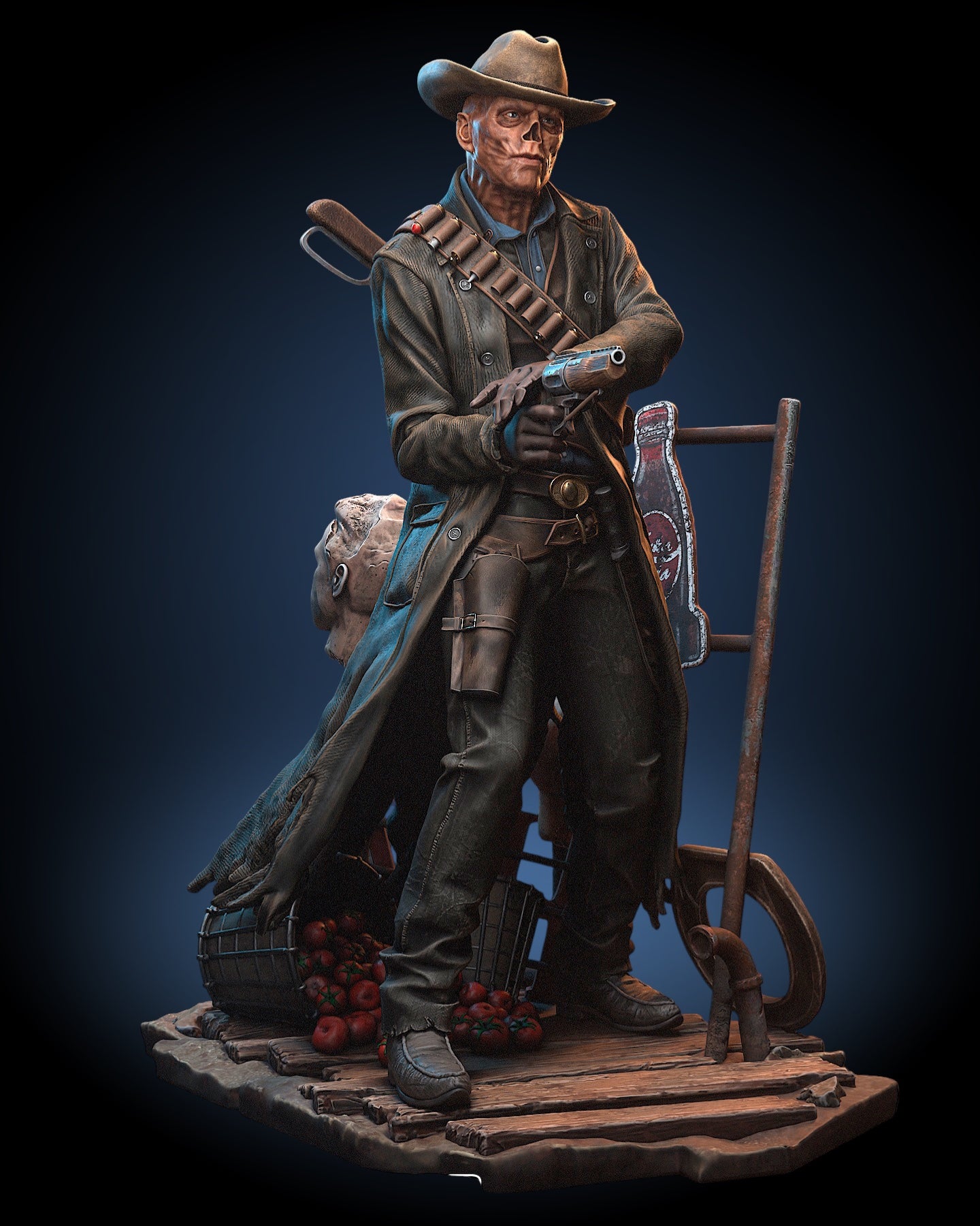 Ghoul Wasteland Hunter Statue — CONTROL Collector Display | Obsidian Guild Studio