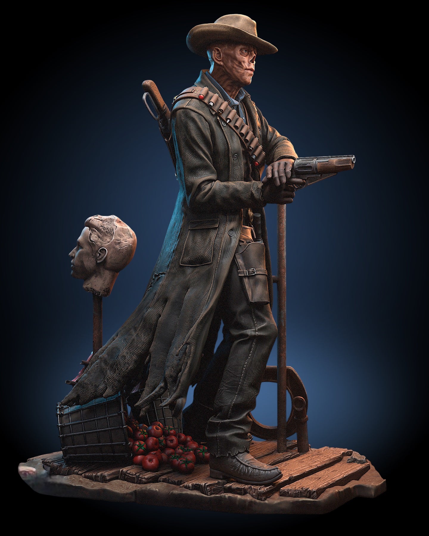 Ghoul Wasteland Hunter Statue — CONTROL Collector Display | Obsidian Guild Studio