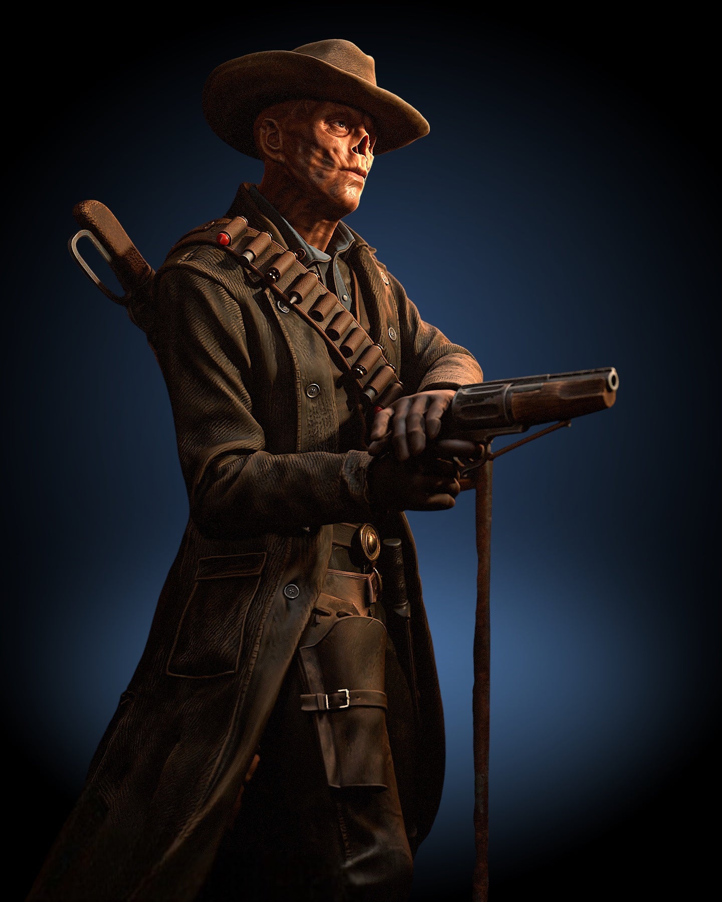 Ghoul Wasteland Hunter Statue — CONTROL Collector Display | Obsidian Guild Studio