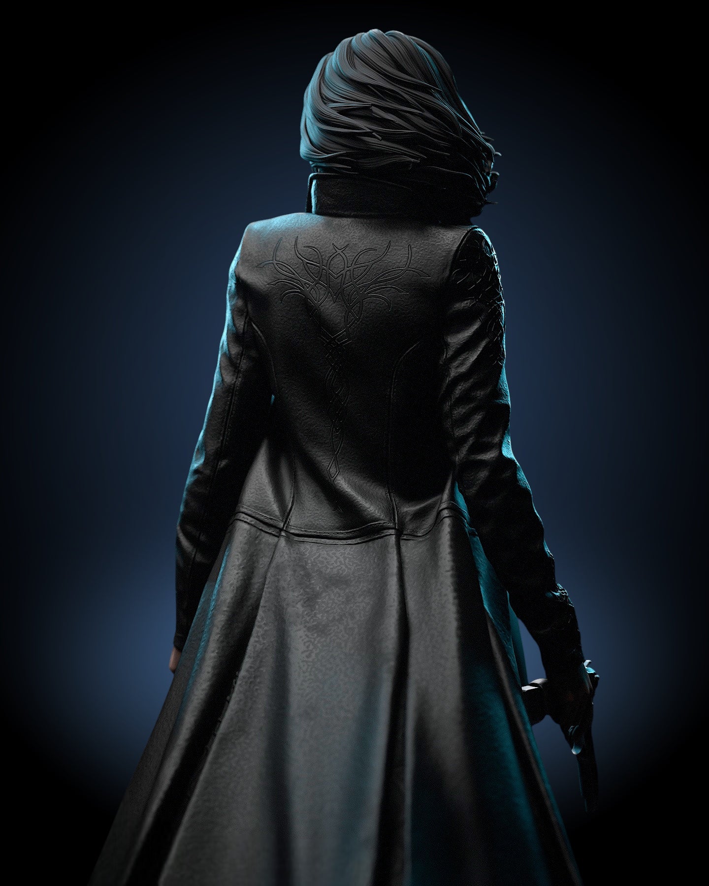 Selene Vampire Hunter Statue — CONTROL Collector Display | Obsidian Guild Studio